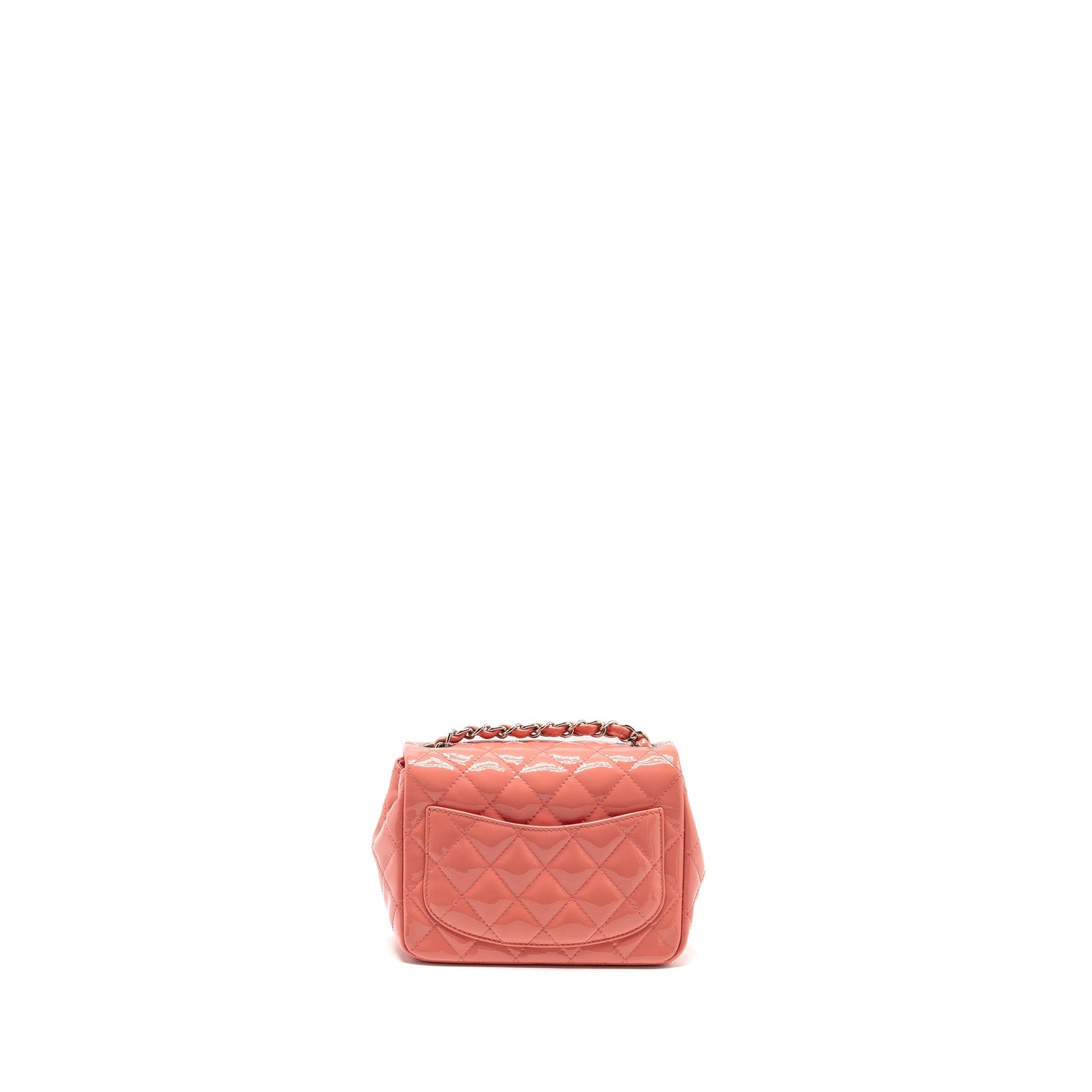 Chanel Mini Square Flap Bag Patent Pink