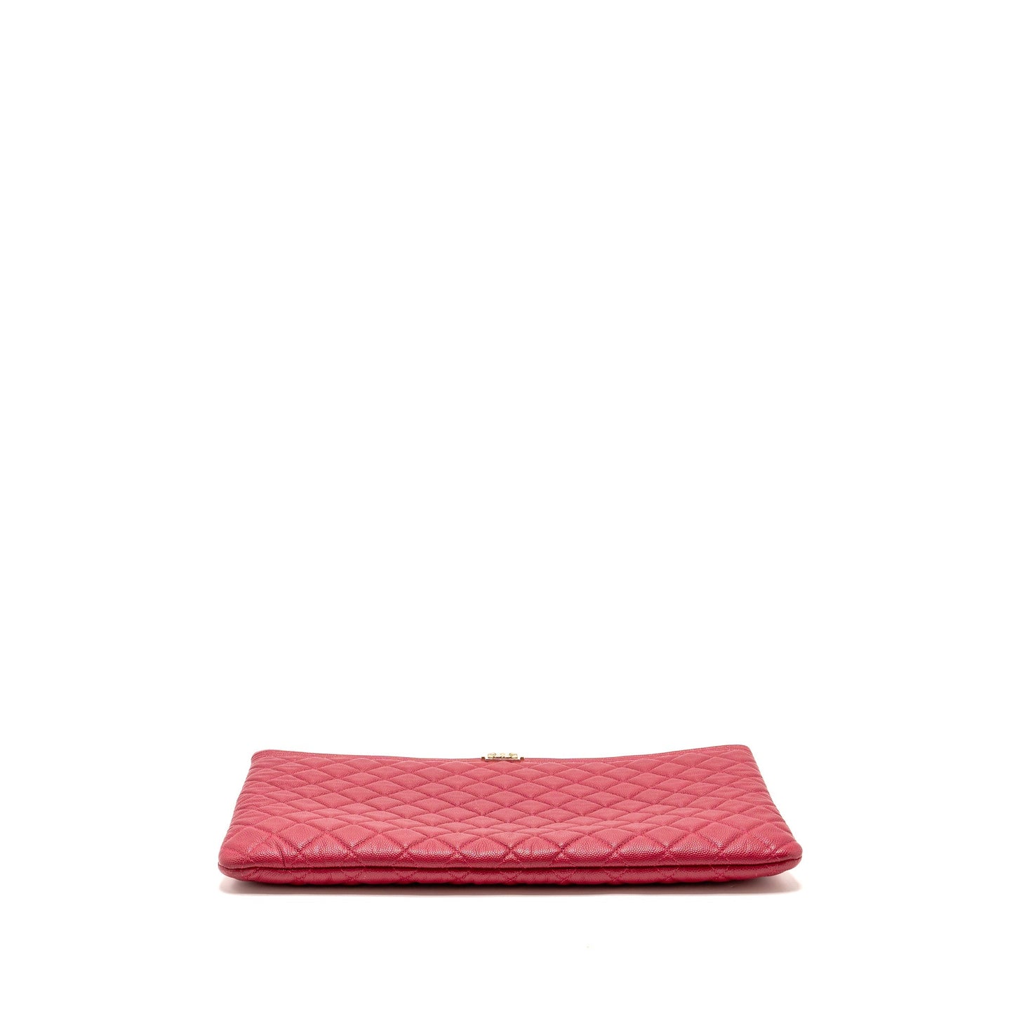 Chanel Large Boy O Case Zip Pouch Caviar Pink L