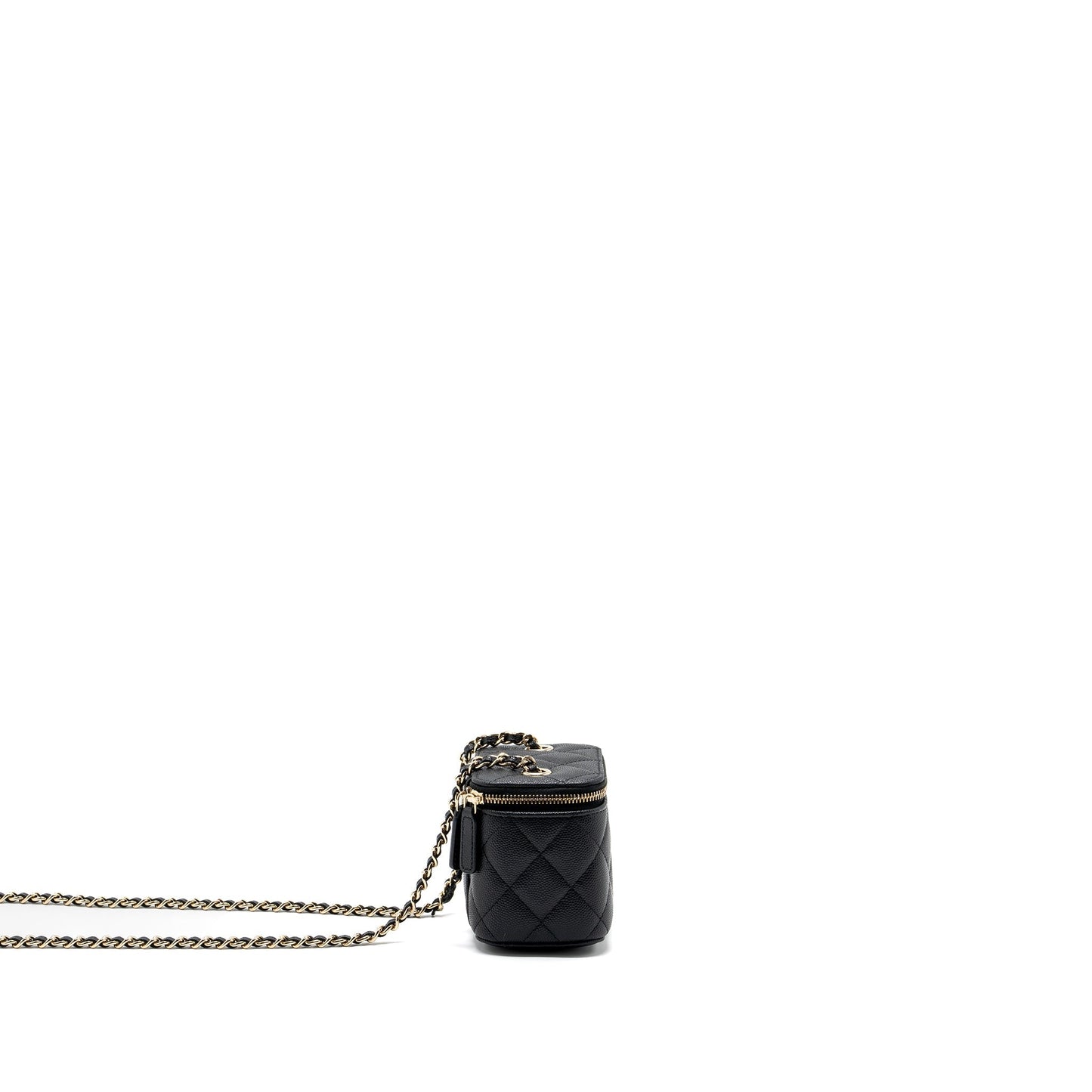 Chanel Mini Vanity Case Caviar Black L