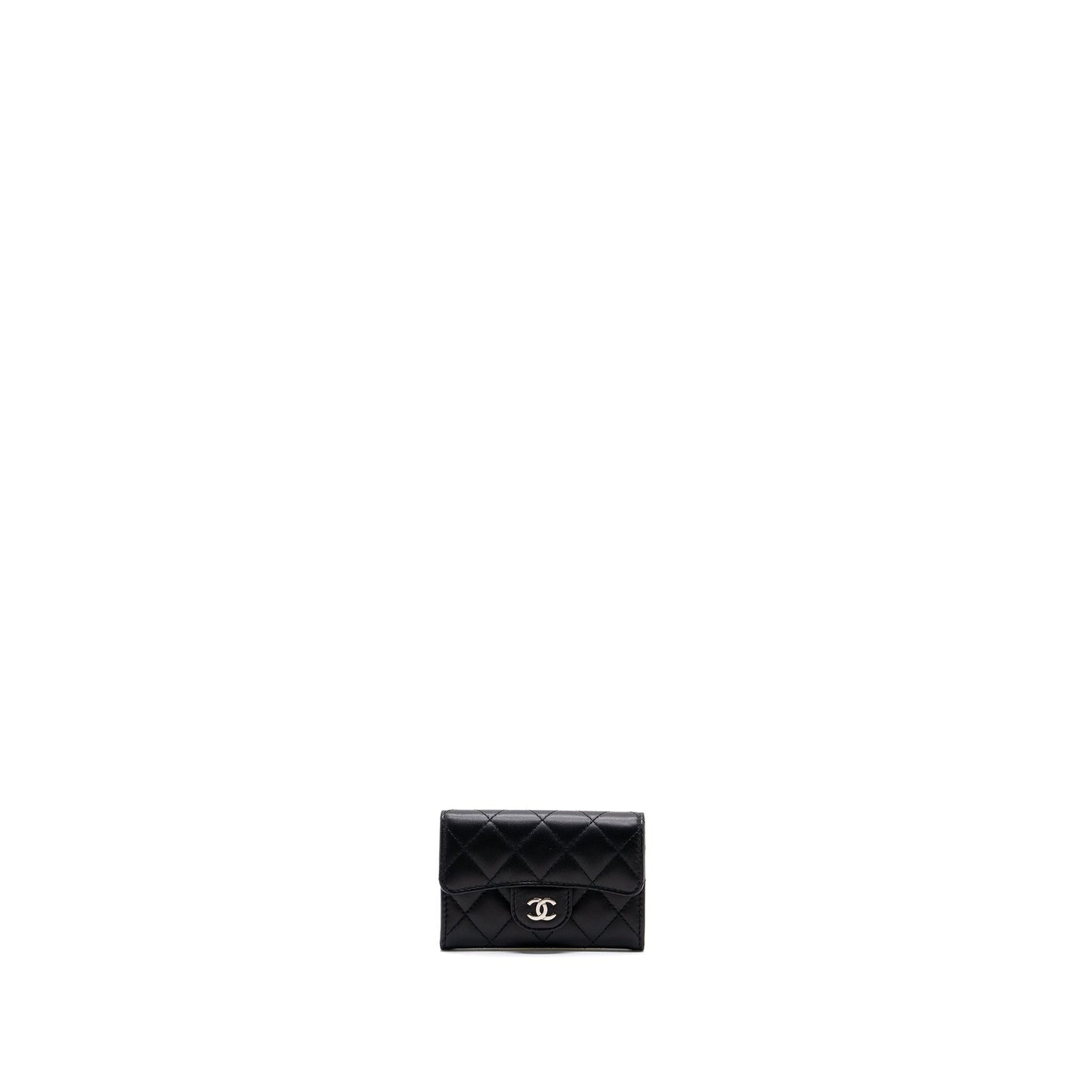 Chanel Classic flap card holder lambskin Black