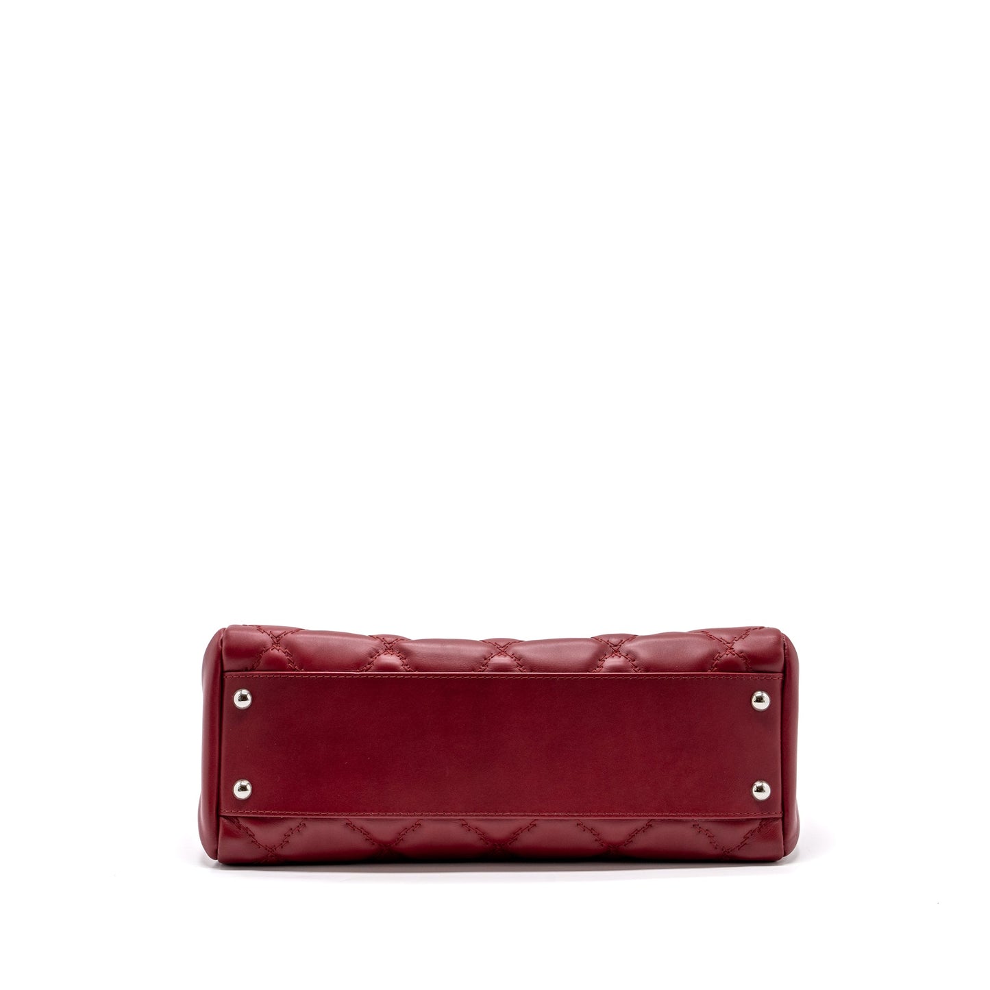 Chanel Hampton Tote Bag Calfskin Red