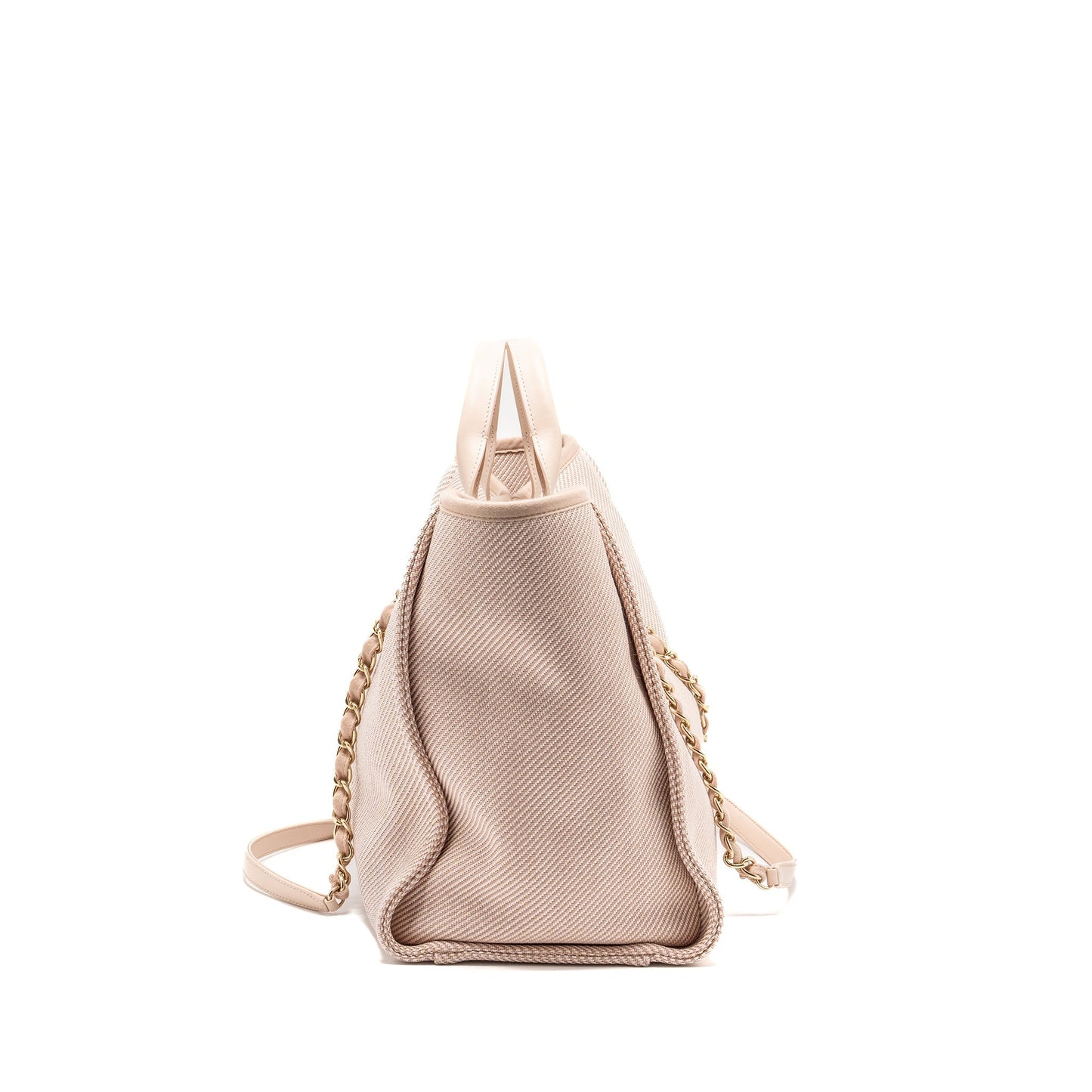 Chanel Deauville Tote Bag canvas Light Pink L