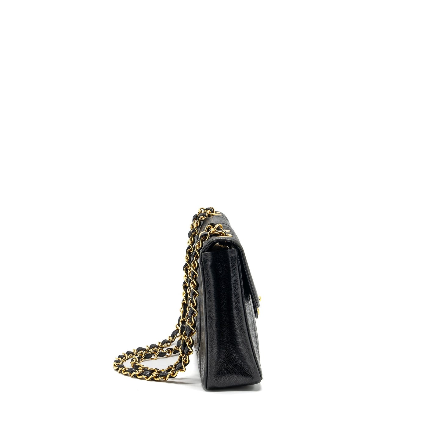 Chanel  Vertical Jumbo Flap Bag Caviar Black