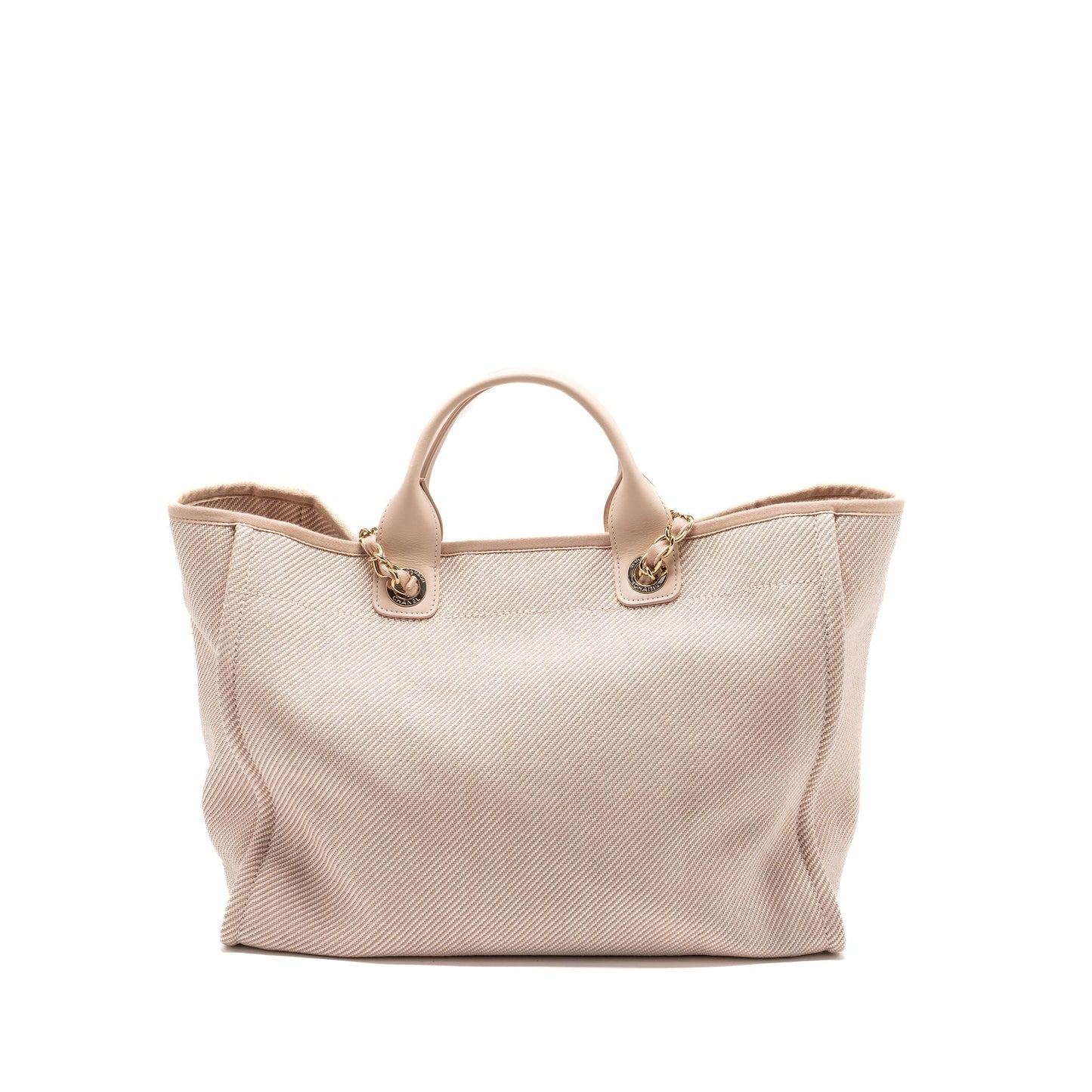Chanel Deauville Tote Bag canvas Light Pink L