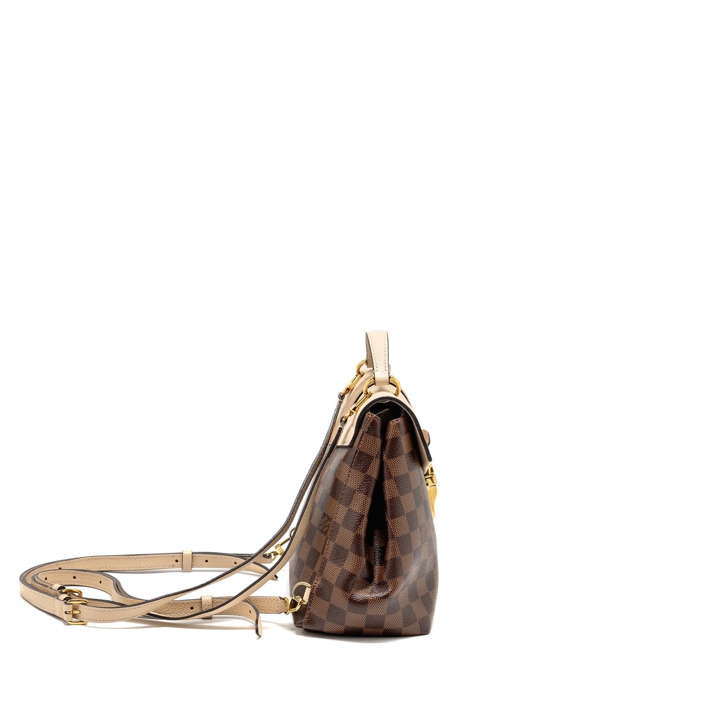 Louis Vuitton Clapton Backpack Damier Ebene/Light Pink GHW