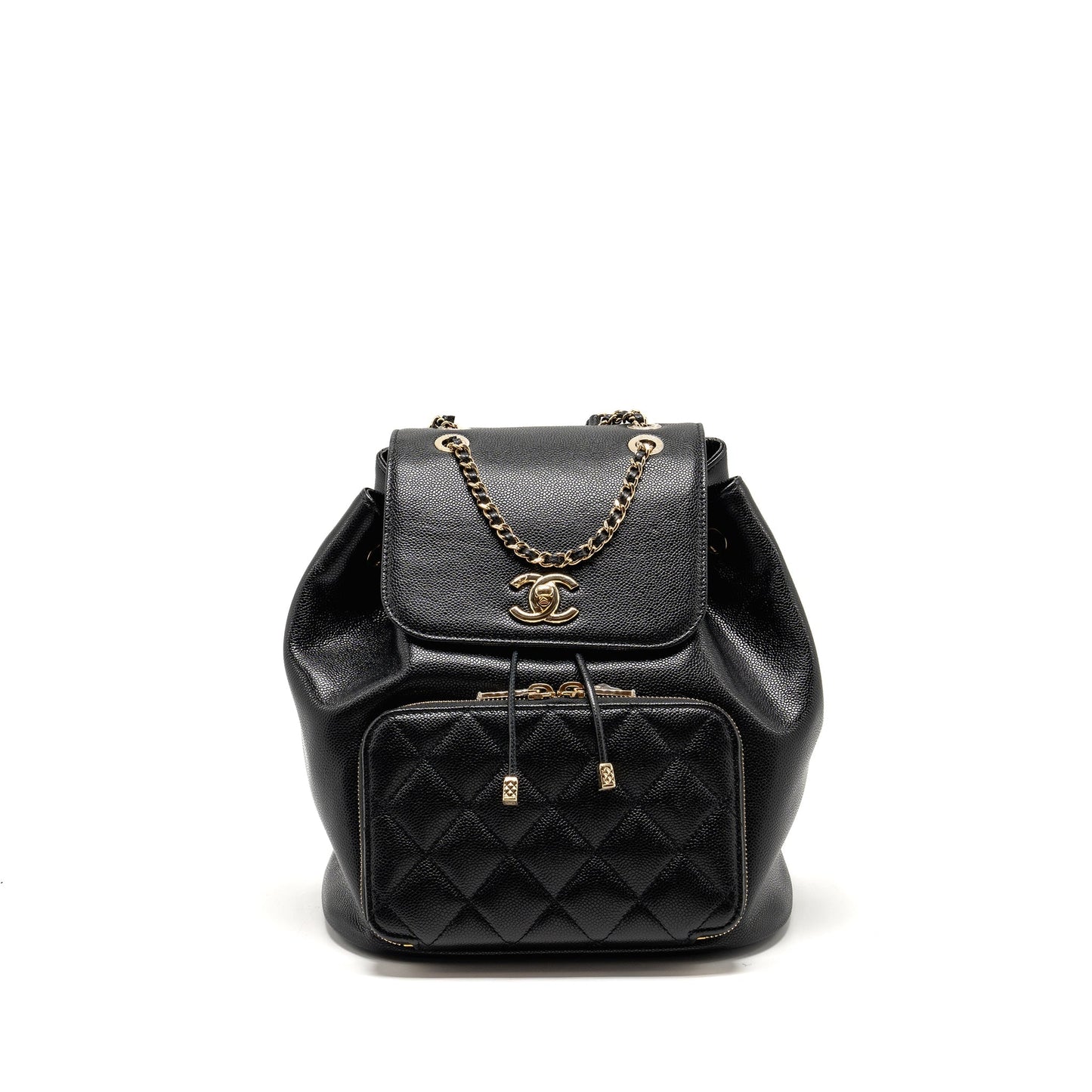 Chanel Affinity Backpack Caviar Black L (Microchip)