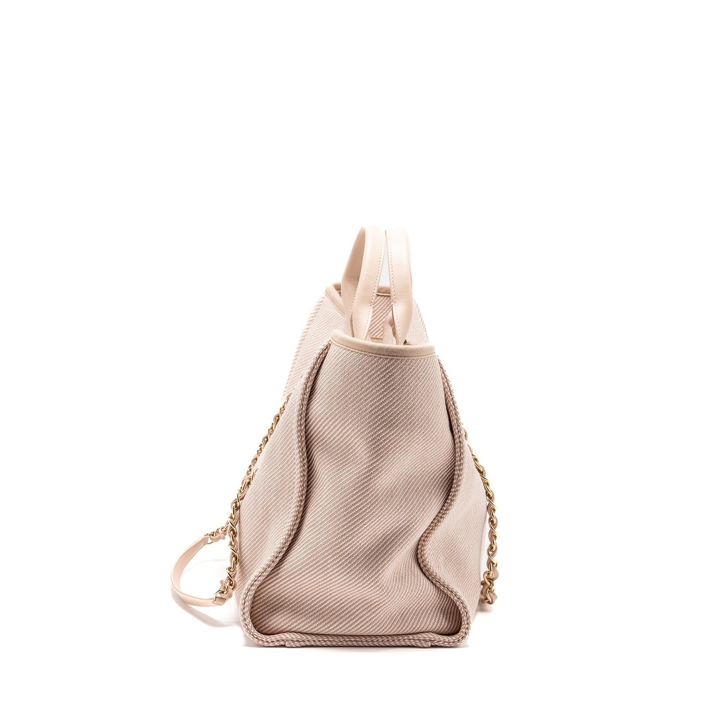 Chanel Deauville Tote Bag canvas Light Pink L