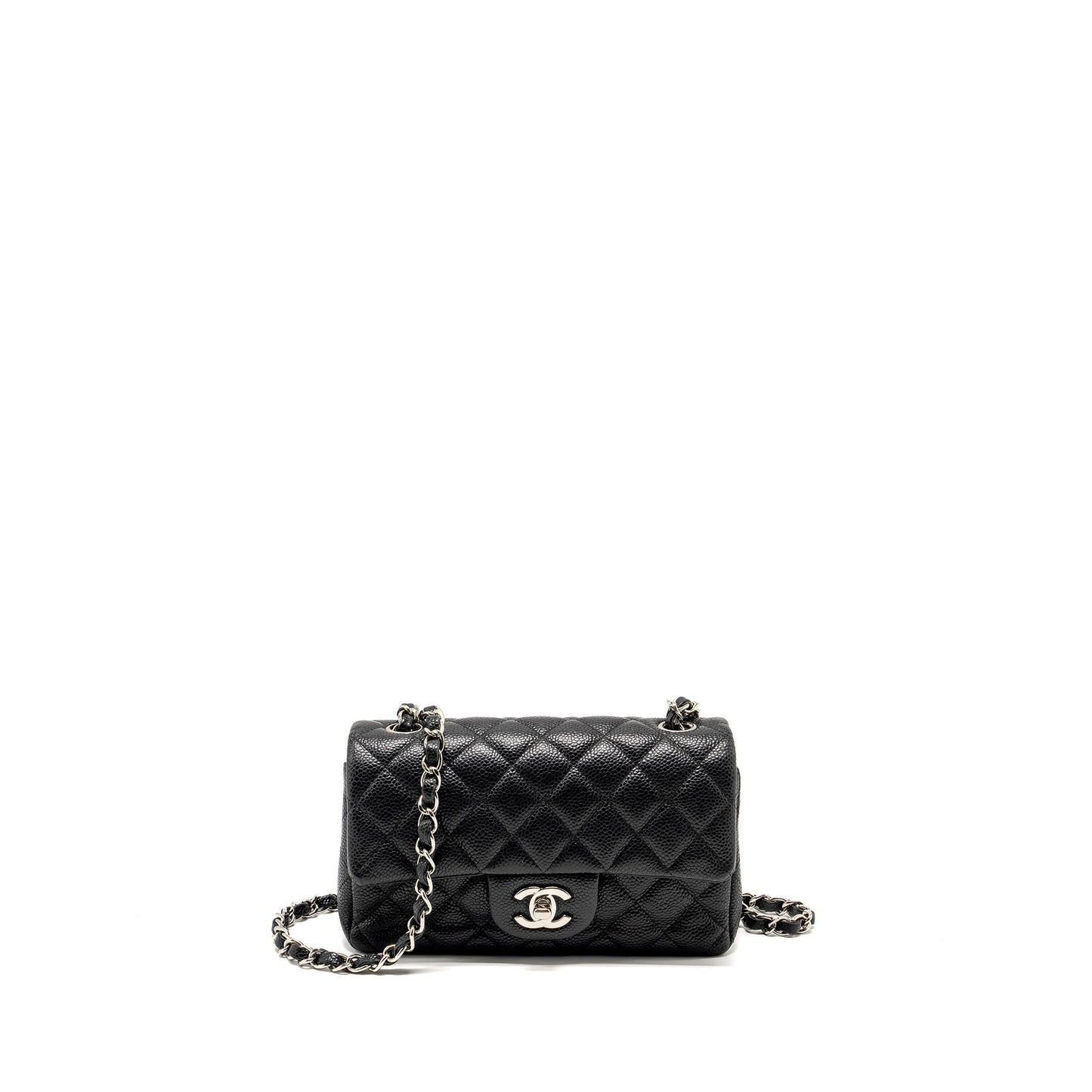 Chanel Mini Rectangular Flap Bag caviar black