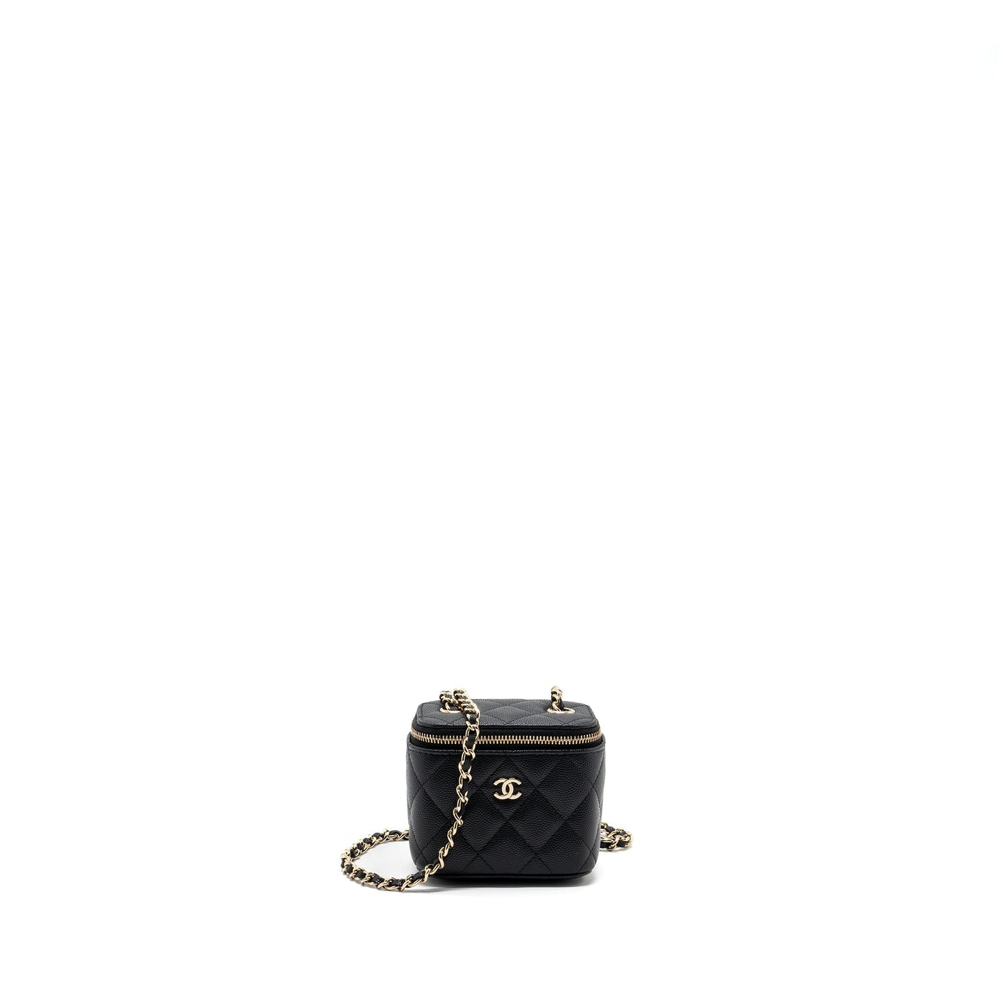 Chanel Mini Vanity Case Caviar Black L