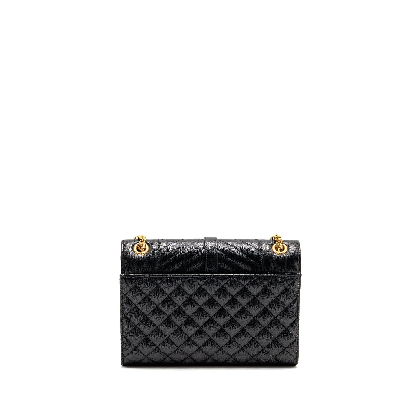 Saint Laurent/ Medium Envelope Purse Calfskin Black