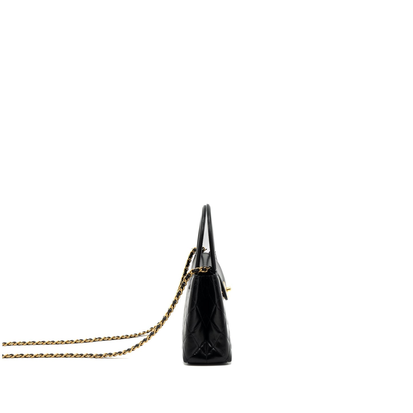 Chanel 23K kelly bag calfskin black  (microchip)