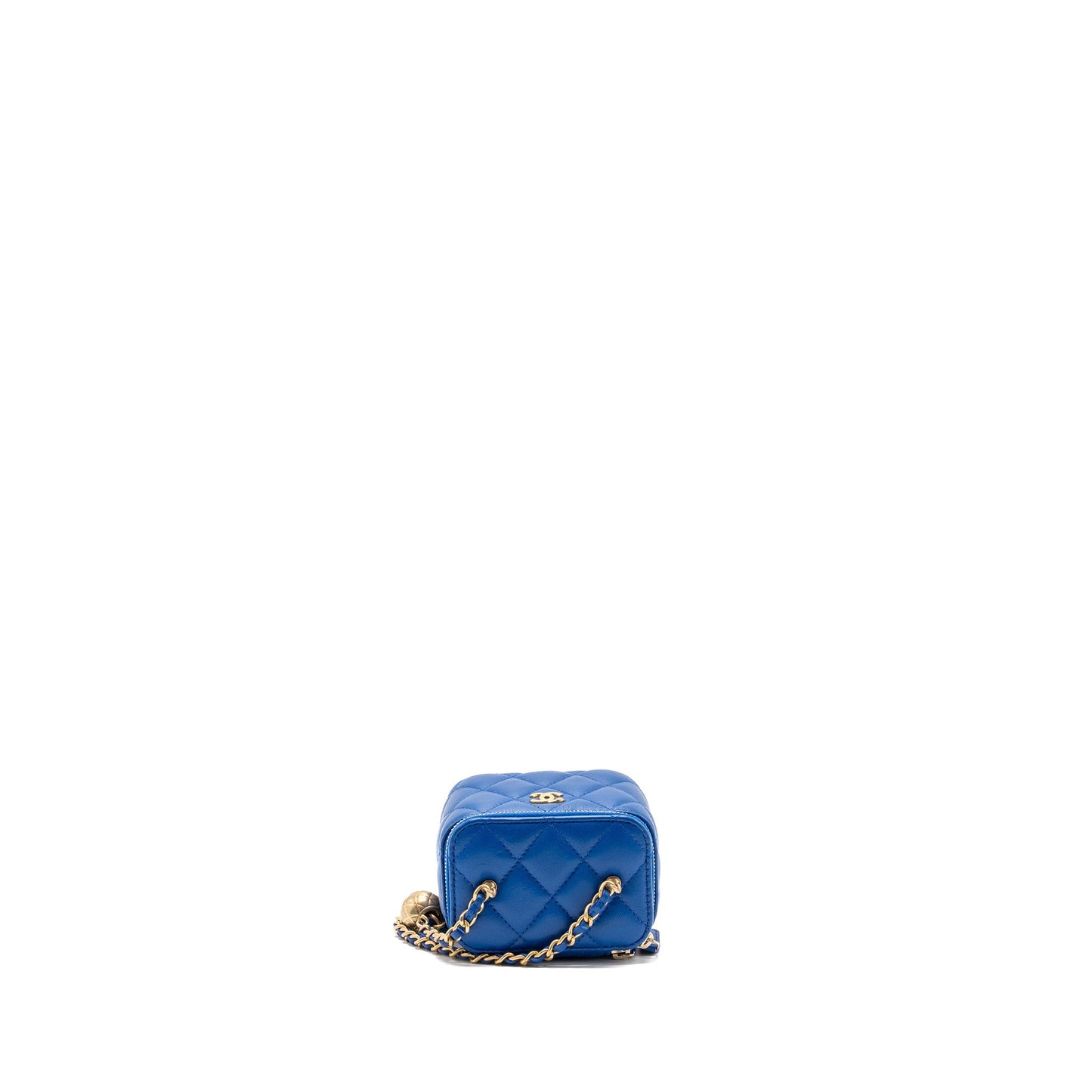 Chanel Pearl Crush Mini Vanity Lambskin Blue (microchip)