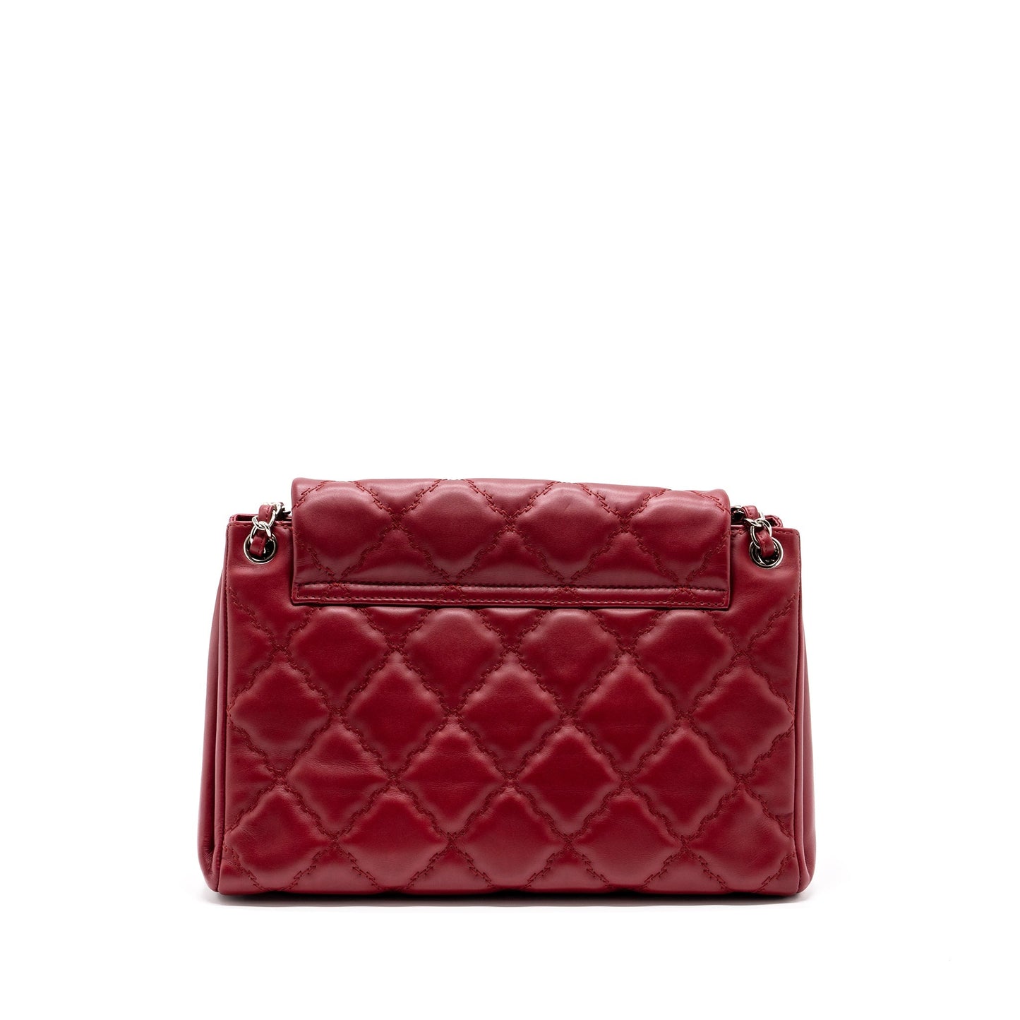 Chanel Hampton Tote Bag Calfskin Red
