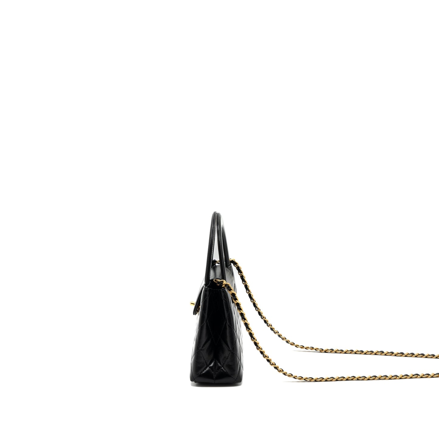 Chanel 23K kelly bag calfskin black  (microchip)