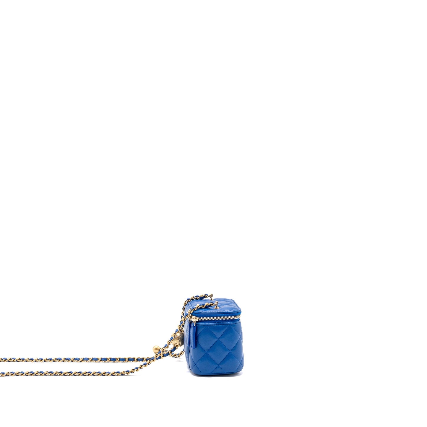 Chanel Pearl Crush Mini Vanity Lambskin Blue (microchip)
