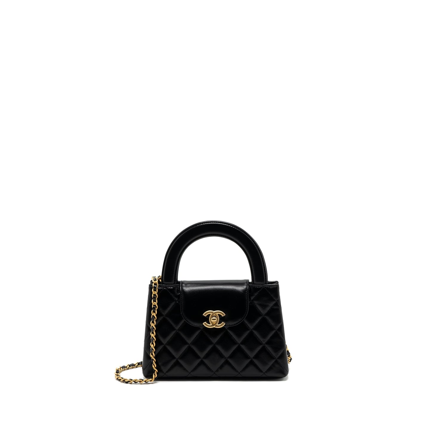 Chanel 23K kelly bag calfskin black  (microchip)