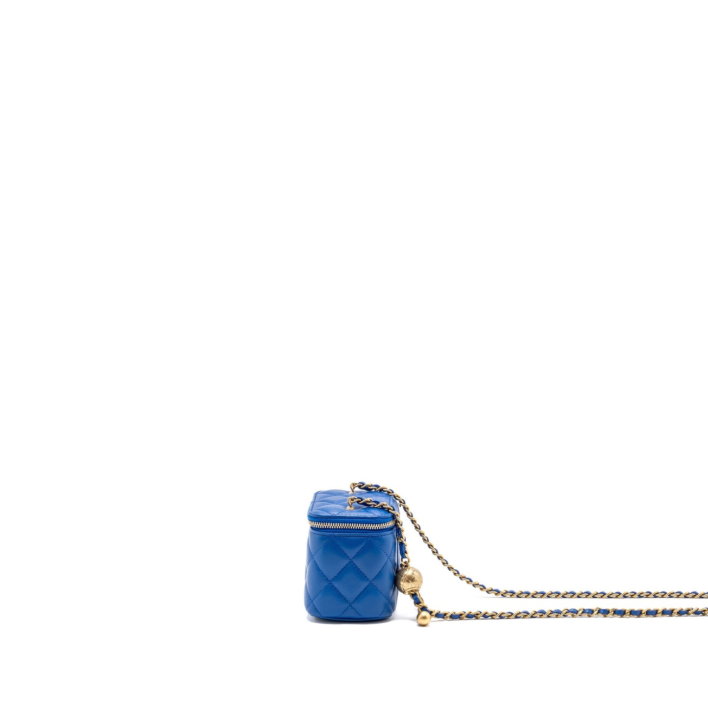 Chanel Pearl Crush Mini Vanity Lambskin Blue (microchip)