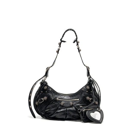 Balenciaga Le Cargole Small Mini Purse Lambskin Black