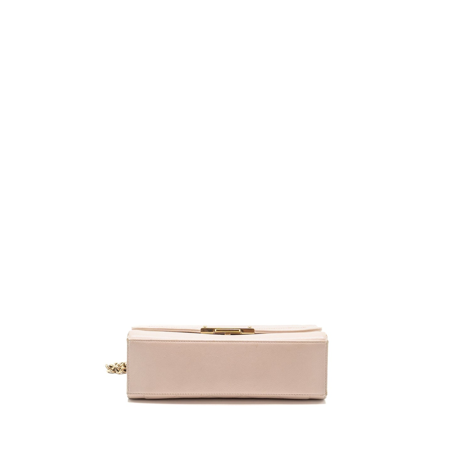 Chanel 17C Click Label Shoulder Bag Calfskin Light Pink L
