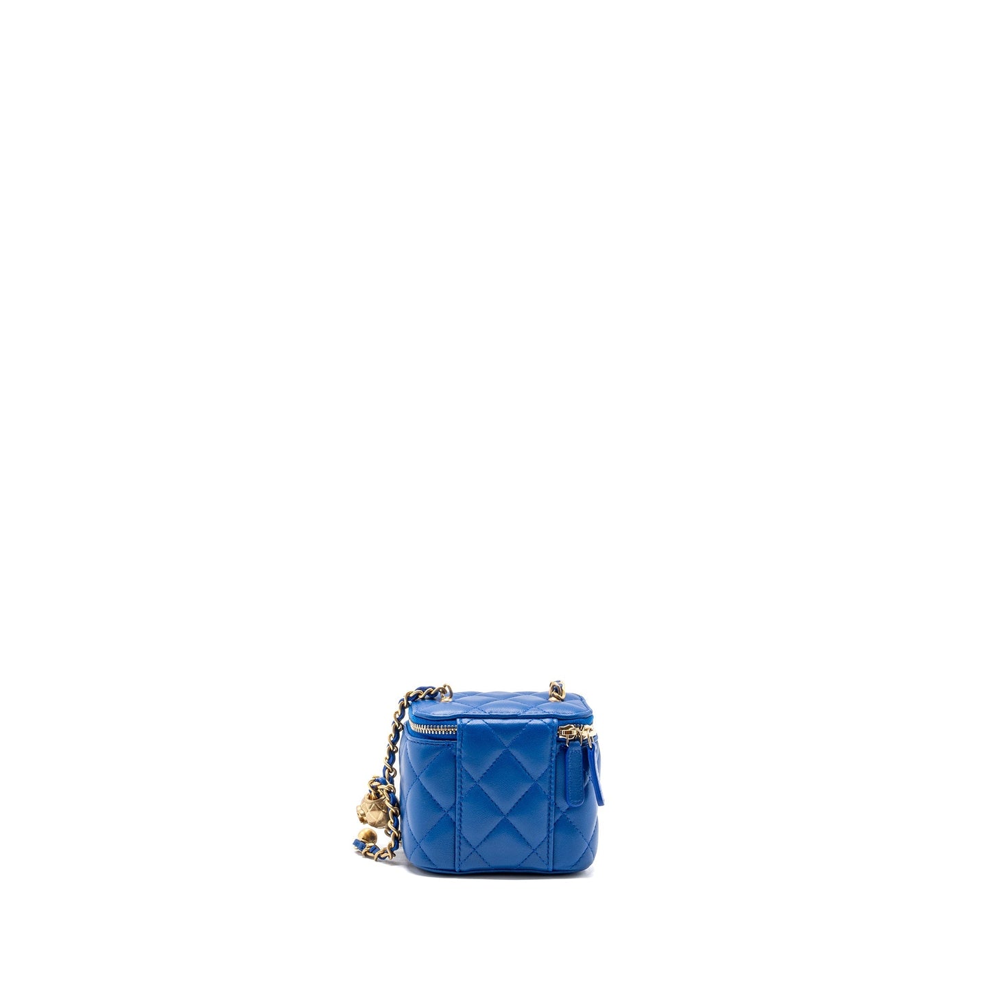 Chanel Pearl Crush Mini Vanity Lambskin Blue (microchip)