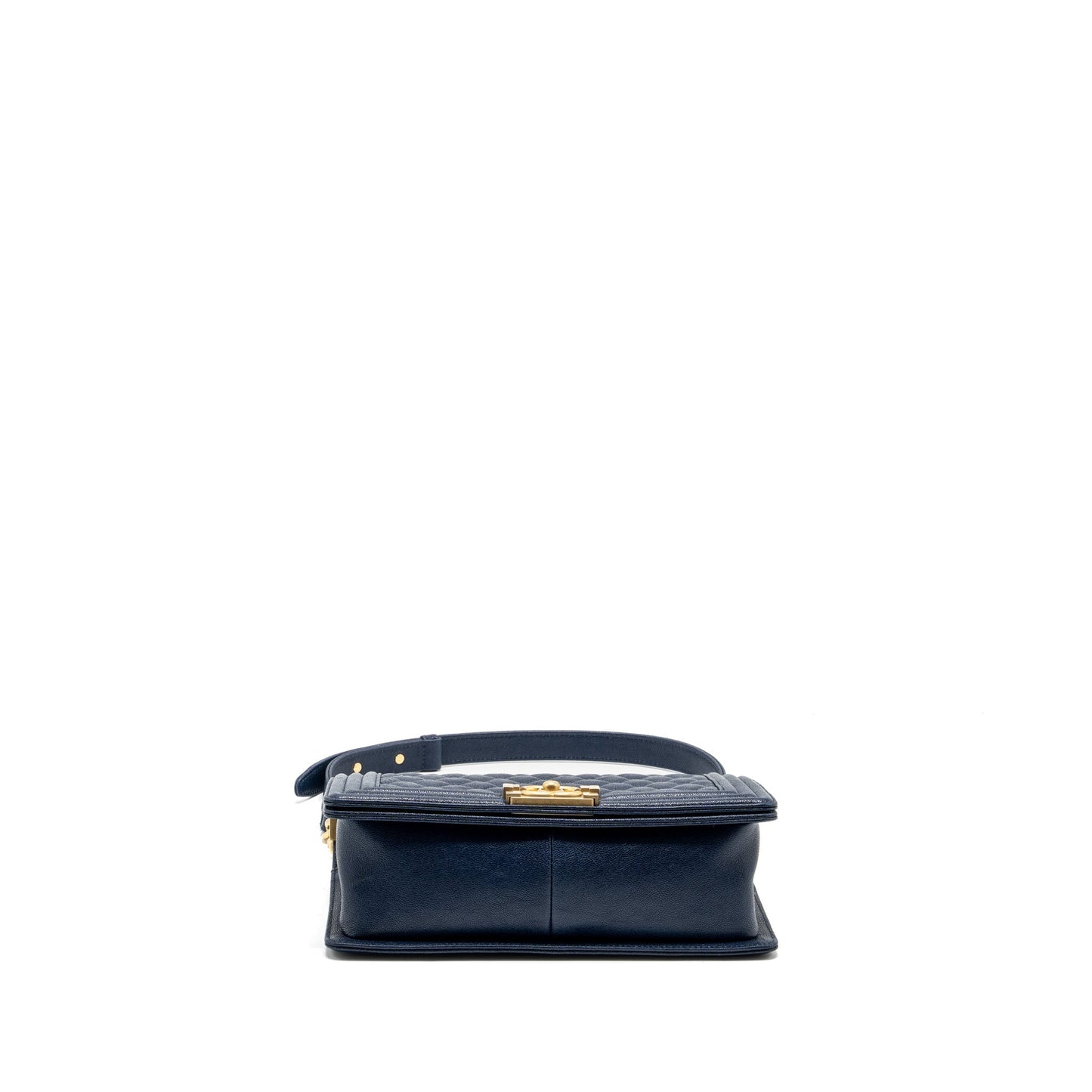 Chanel Medium boy bag caviar navy