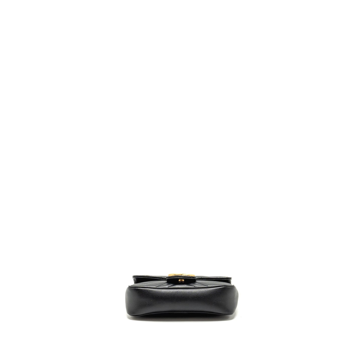 Gucci Super Mini GG Marmont Calfskin Black