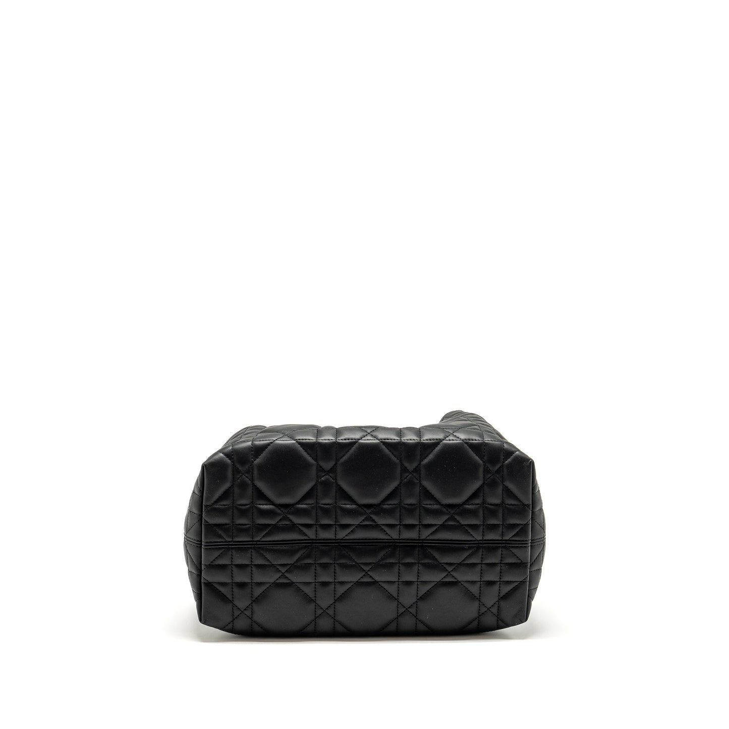 Dior Medium Toujours Purse Macrocannage Calfskin Black
