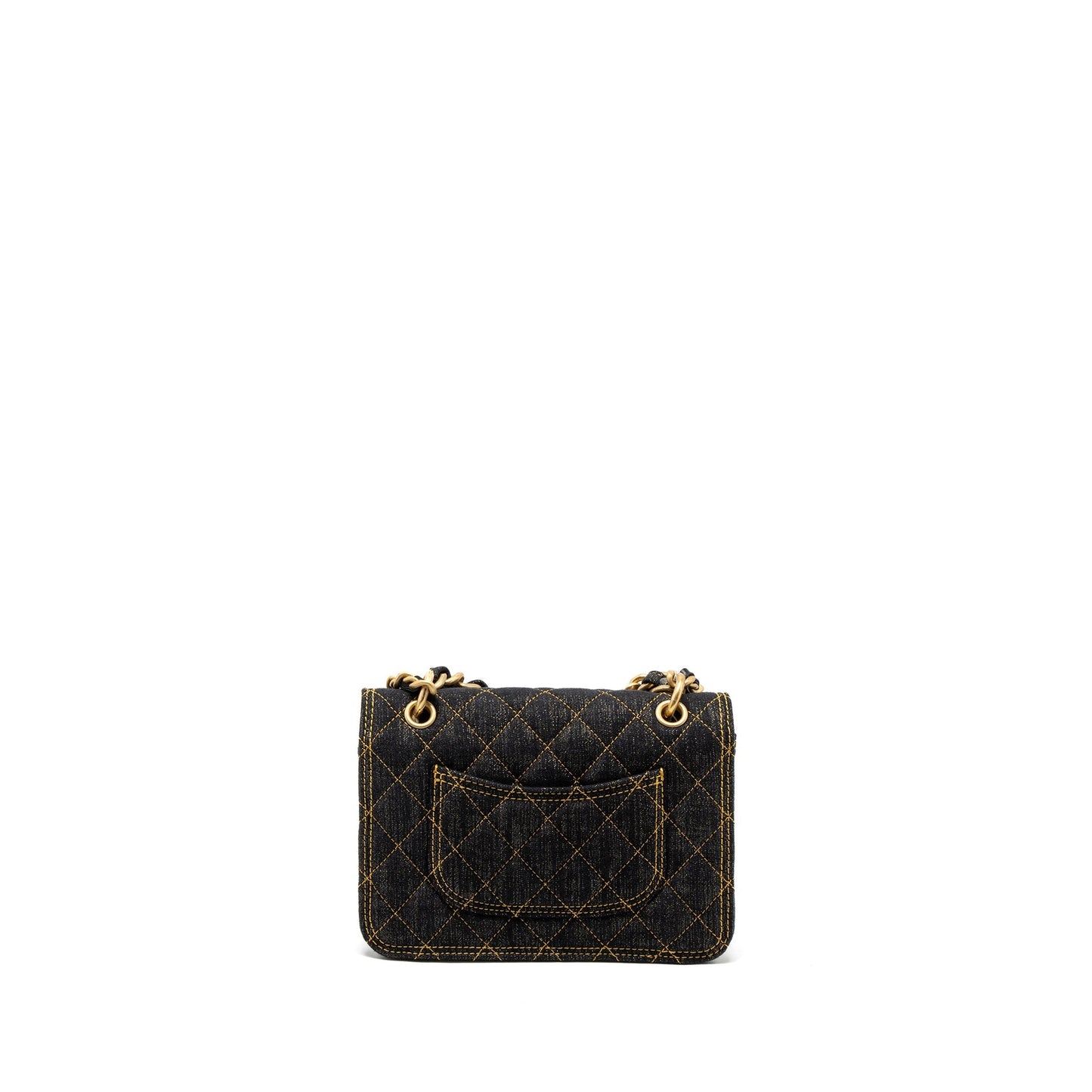Chanel 23S Flap Bag Denim Dark Blue Brushed  (Microchip)