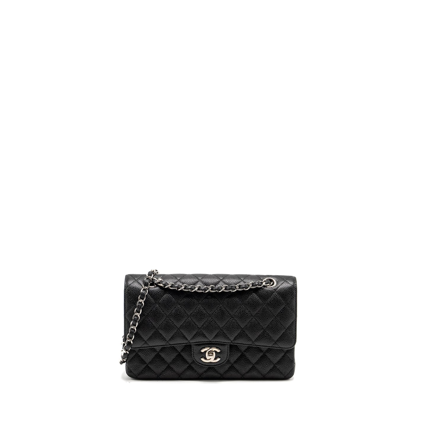 Chanel Medium Classic Double FLAP Bag Caviar Black