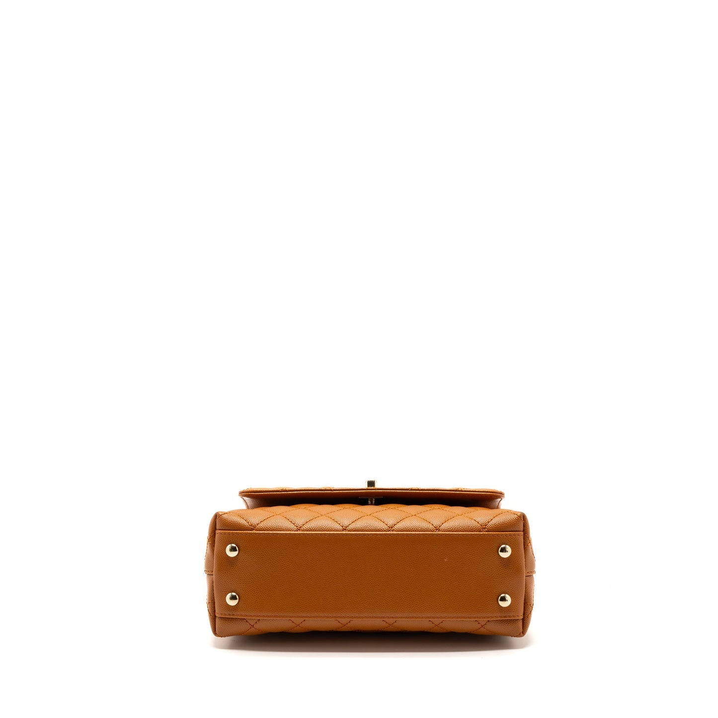 CHANEL SMALL COCO HANDLE CAVIAR CARAMEL  (Microchip)