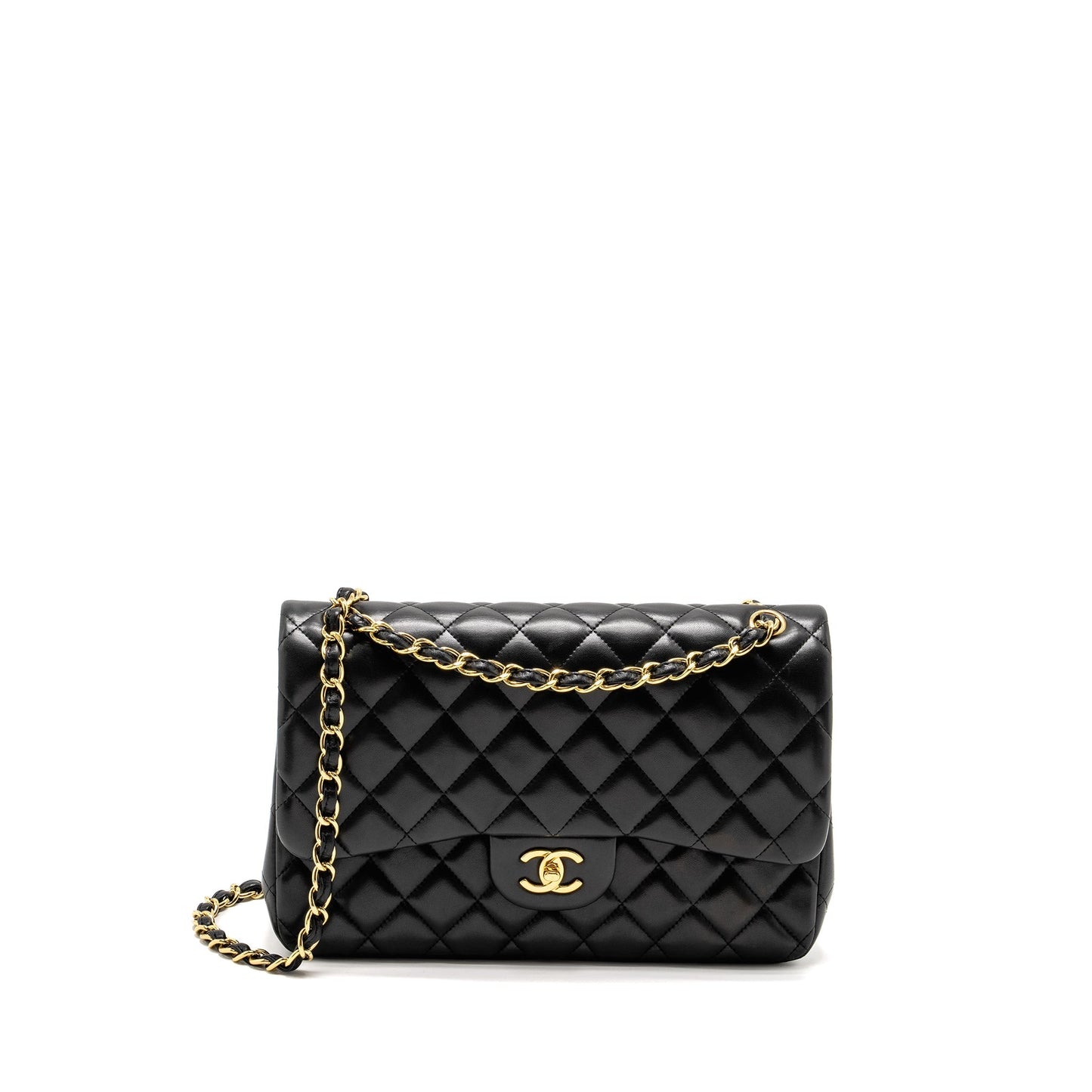 Chanel Jumbo Classic Double Flap Bag Lambskin BLACK