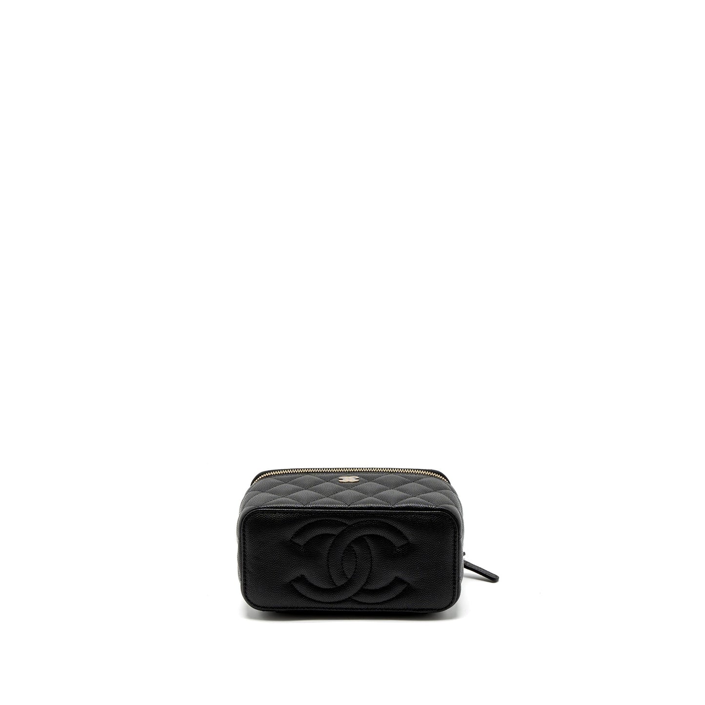 Chanel Long Vanity with Chain Caviar Black L (Microchip)