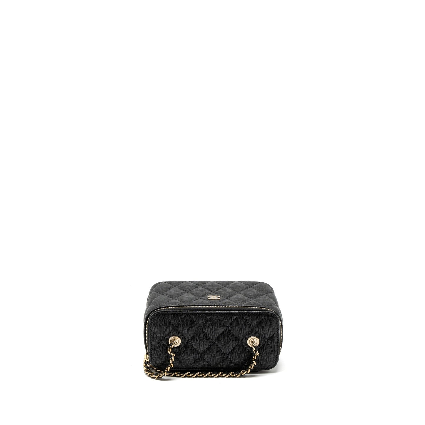 Chanel Long Vanity with Chain Caviar Black L (Microchip)
