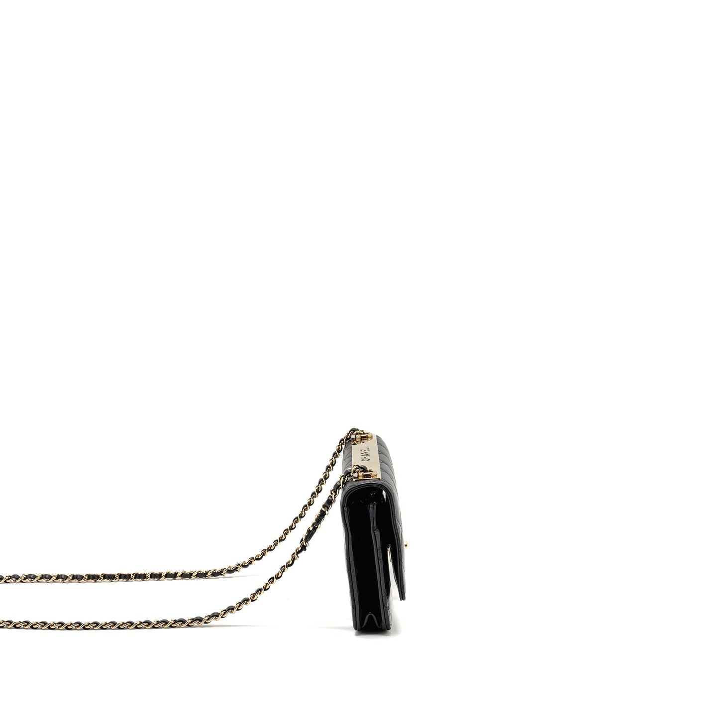 Chanel Trendy CC Wallet on Chain Lambskin Black L (Microchip)
