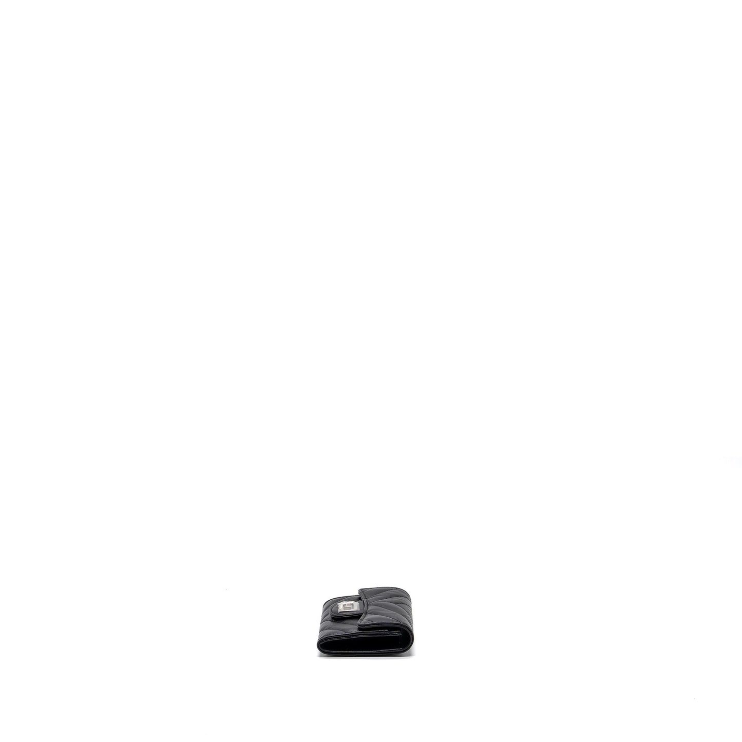 Chanel 2.55 Reissue Flap Card Holder Aged Calfskin Black  (microchip)