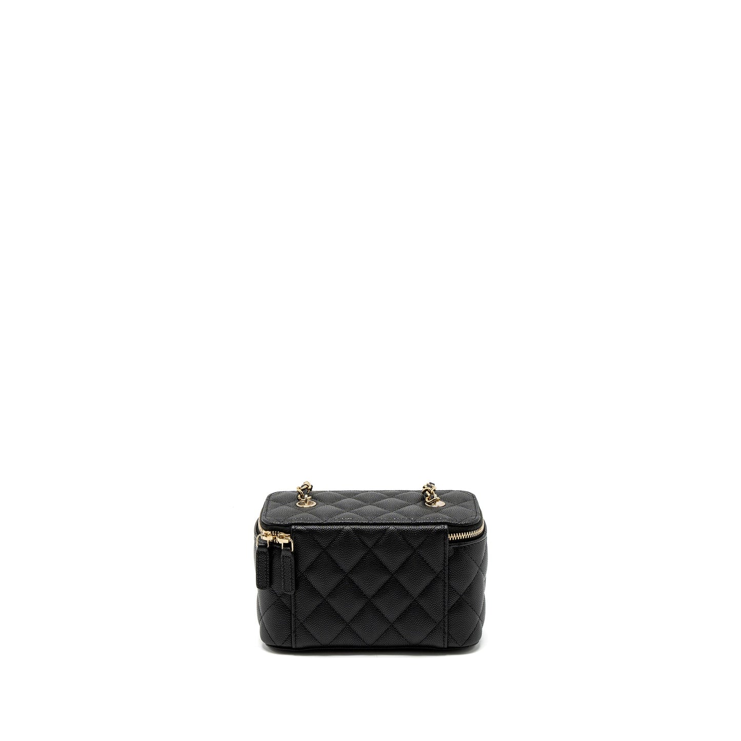 Chanel Long Vanity with Chain Caviar Black L (Microchip)