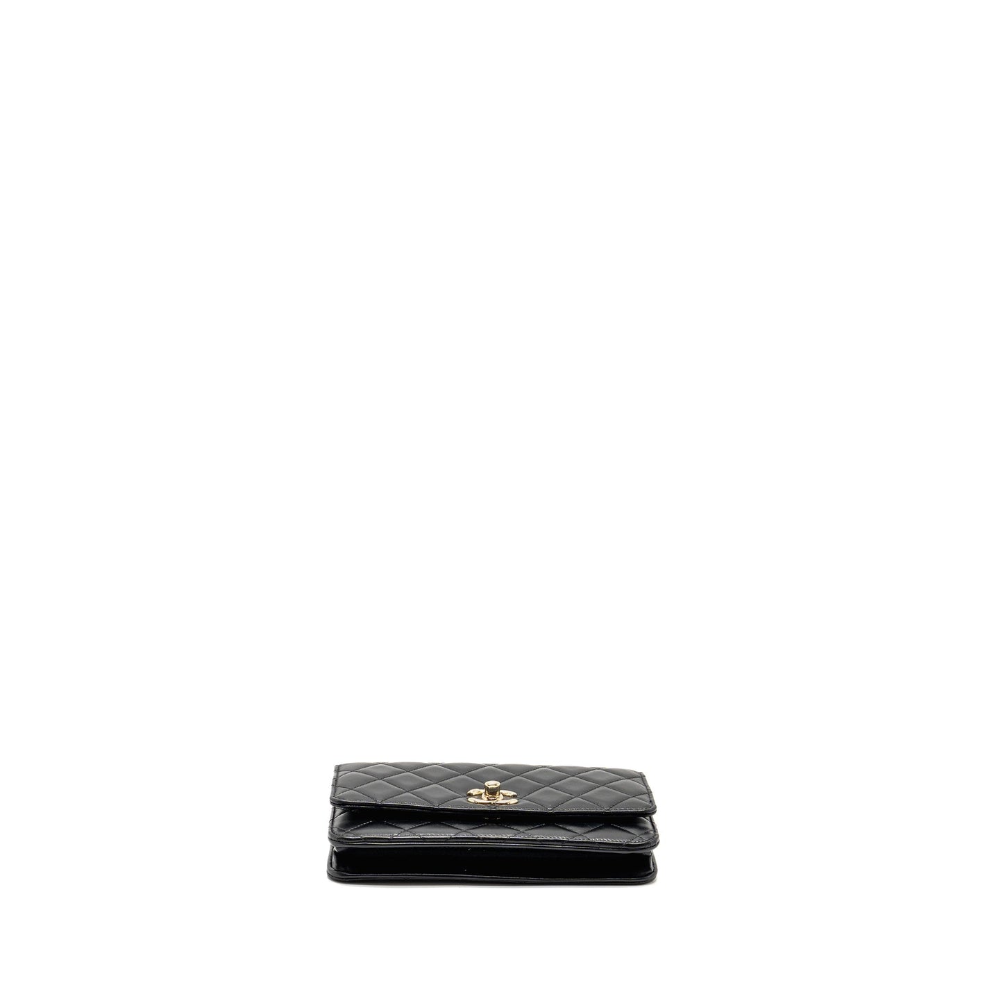 Chanel Trendy CC Wallet on Chain Lambskin Black L (Microchip)