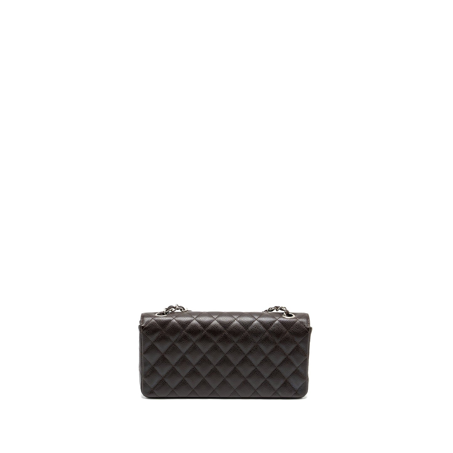 Chanel East West Classic quilted flap bag caviar chocolate