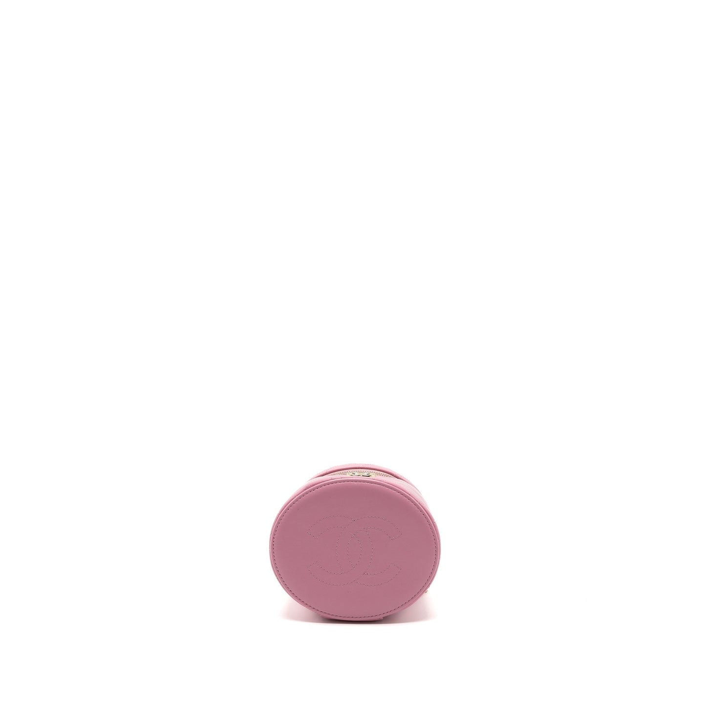 Chanel Top Handle Vanity Case Lambskin Pink L