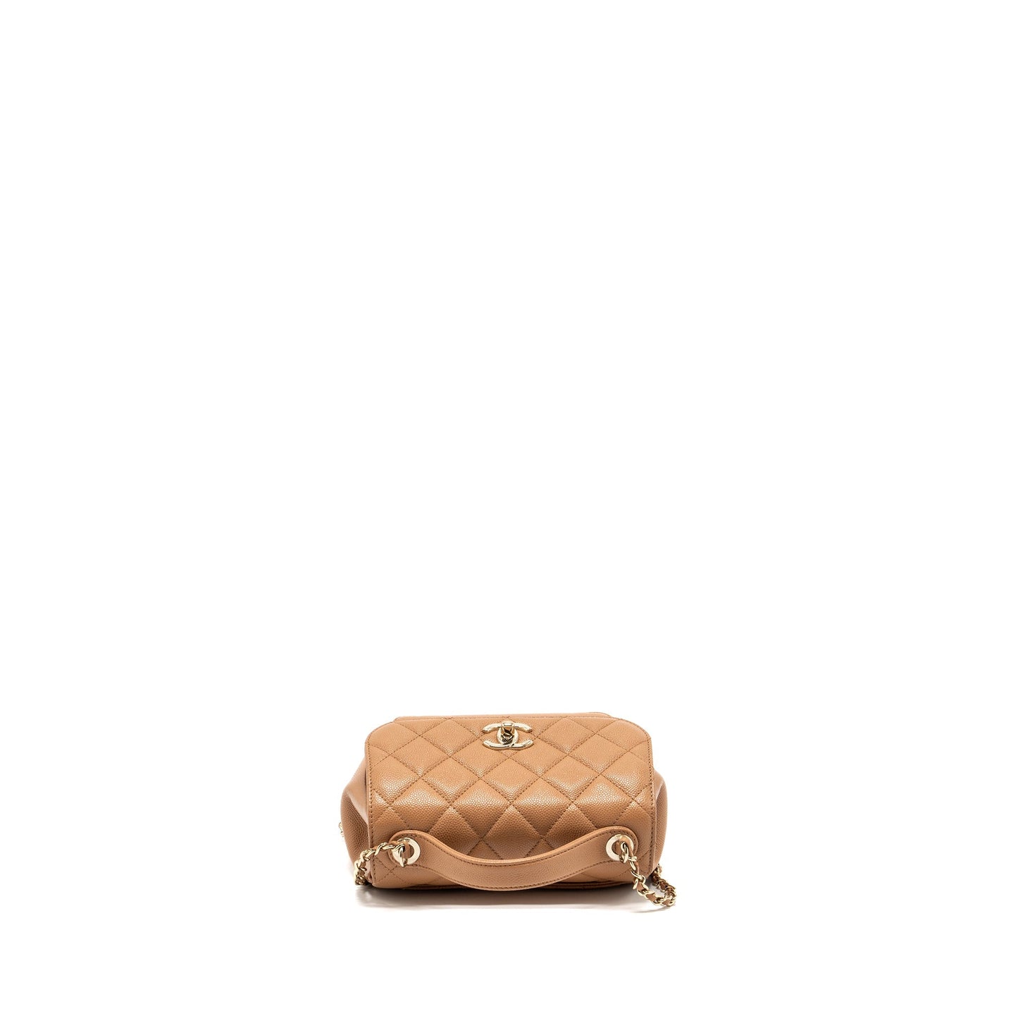 Chanel Small Business Affinity Caviar Dark Beige L