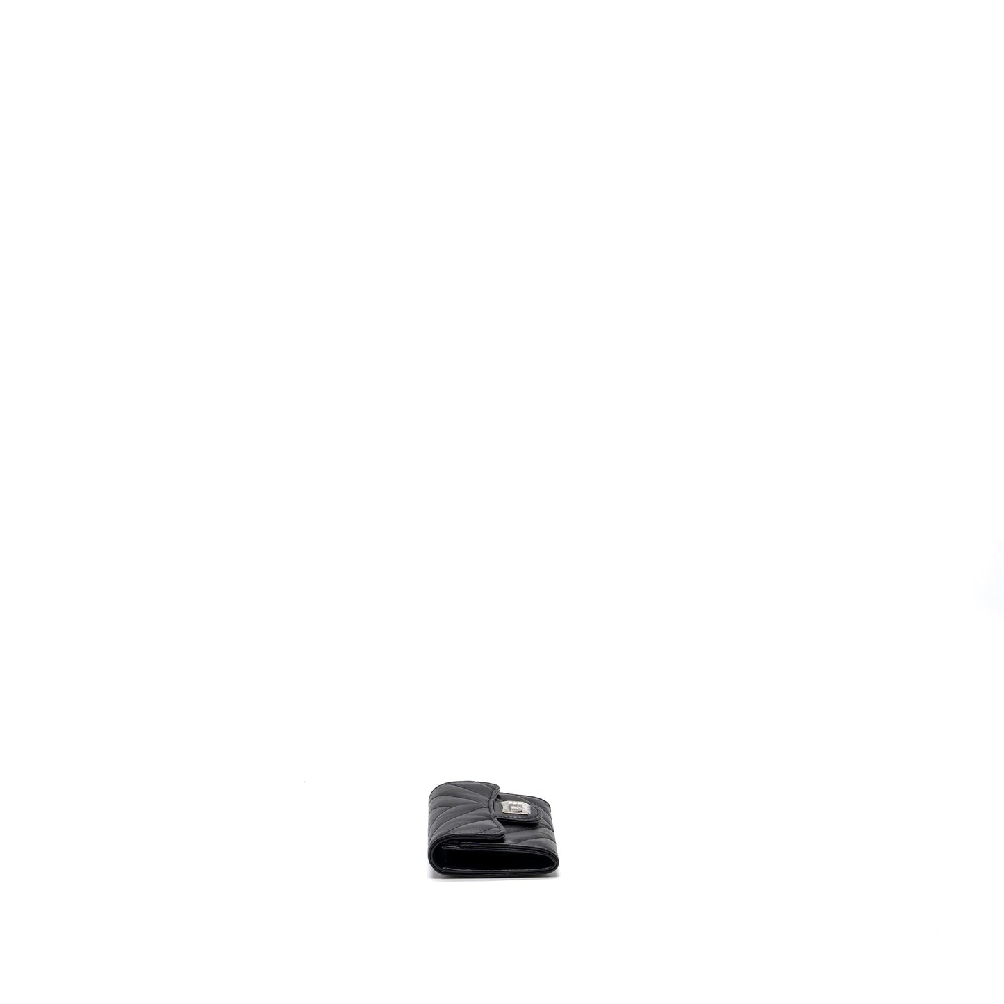 Chanel 2.55 Reissue Flap Card Holder Aged Calfskin Black  (microchip)