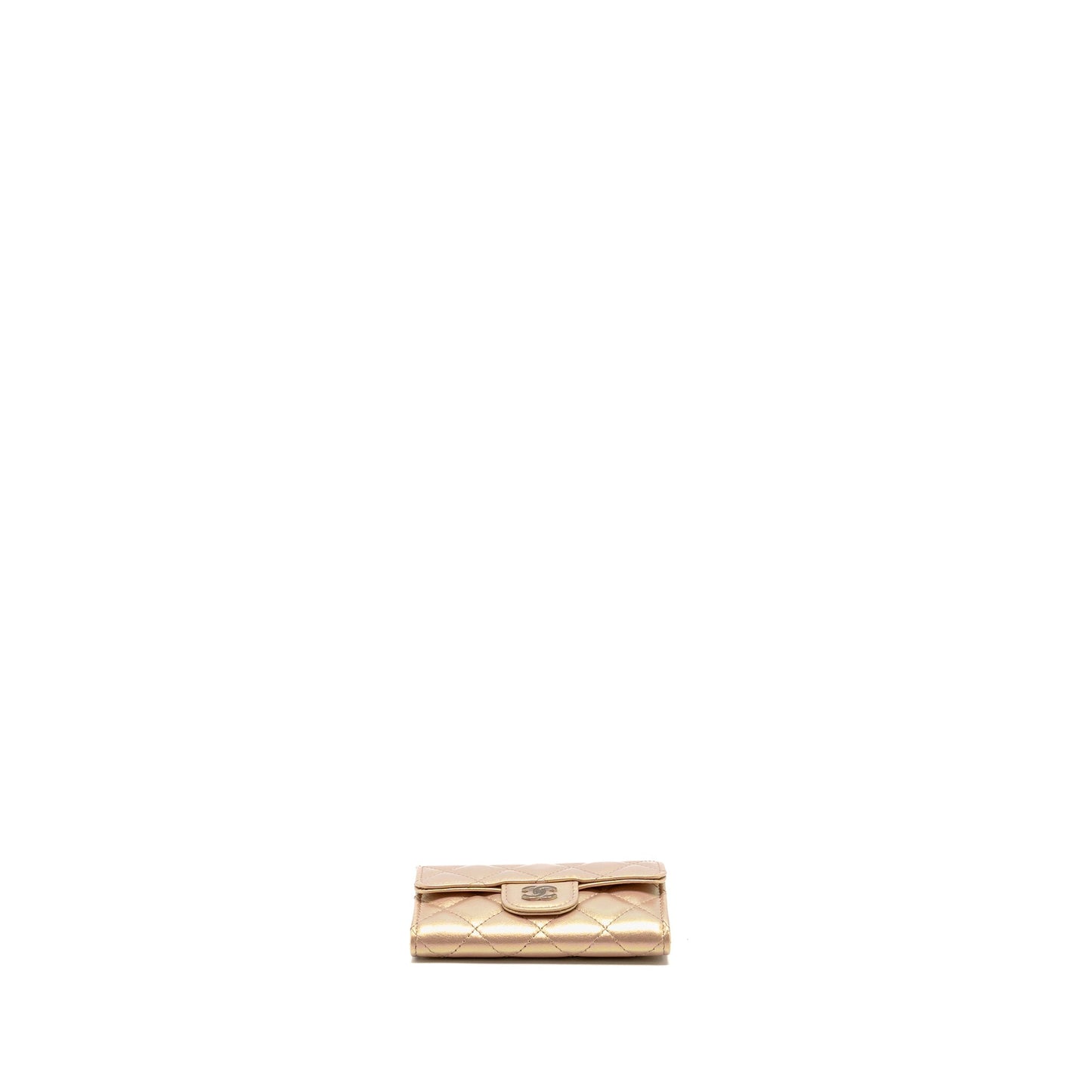 Chanel Classic Flap Card Holder Lambskin Iridescent Pink