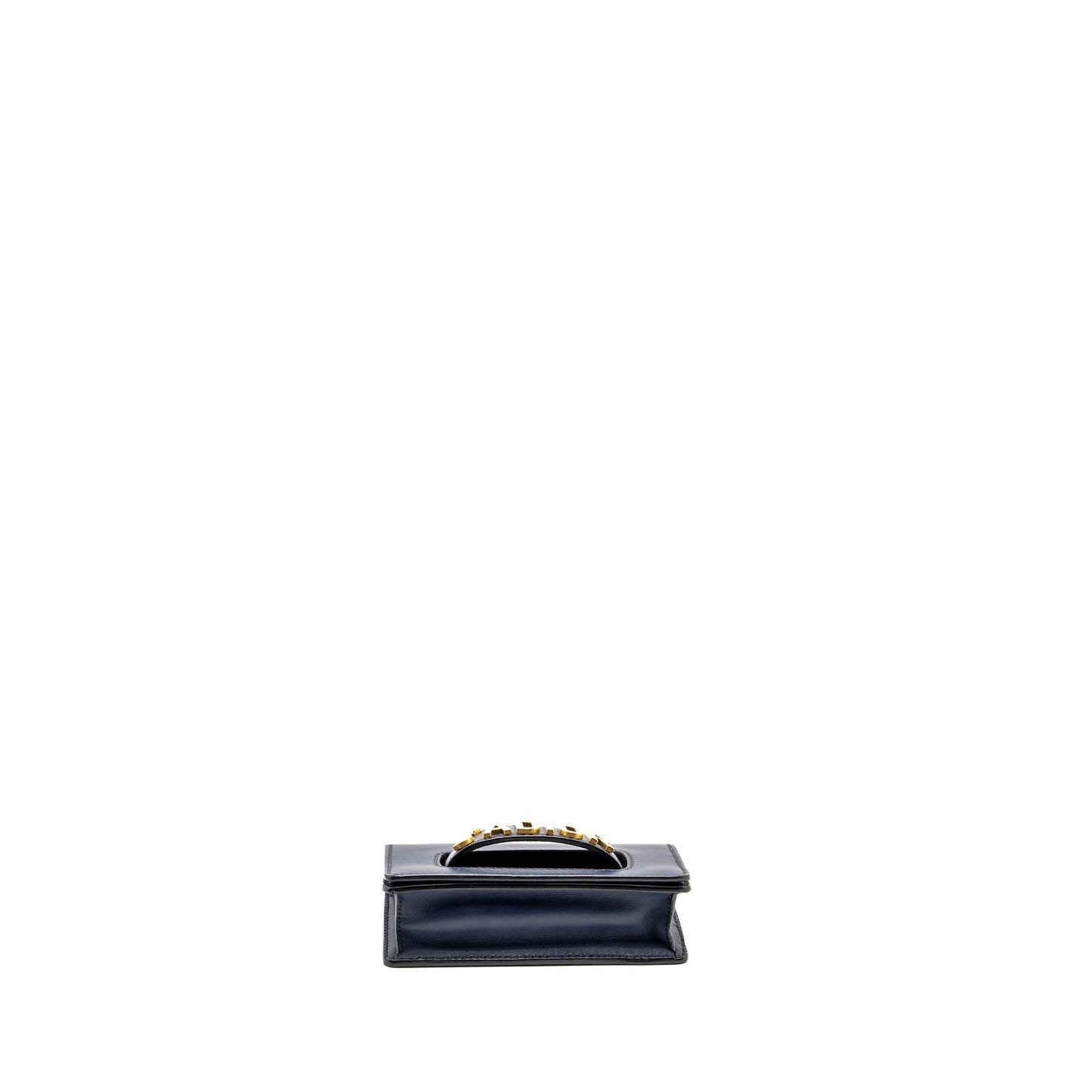 Dior Mini J’ADIOR Chain Flap Purse Calfskin Navy Blue