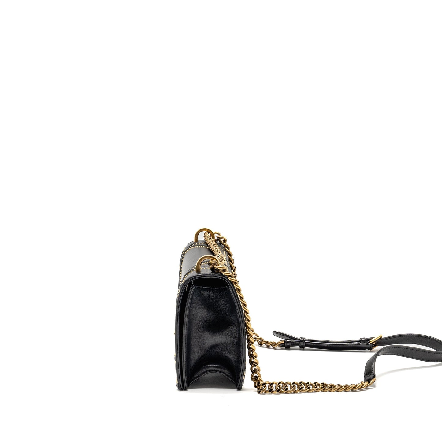 Dior Medium Studded Diorama Lambskin Black