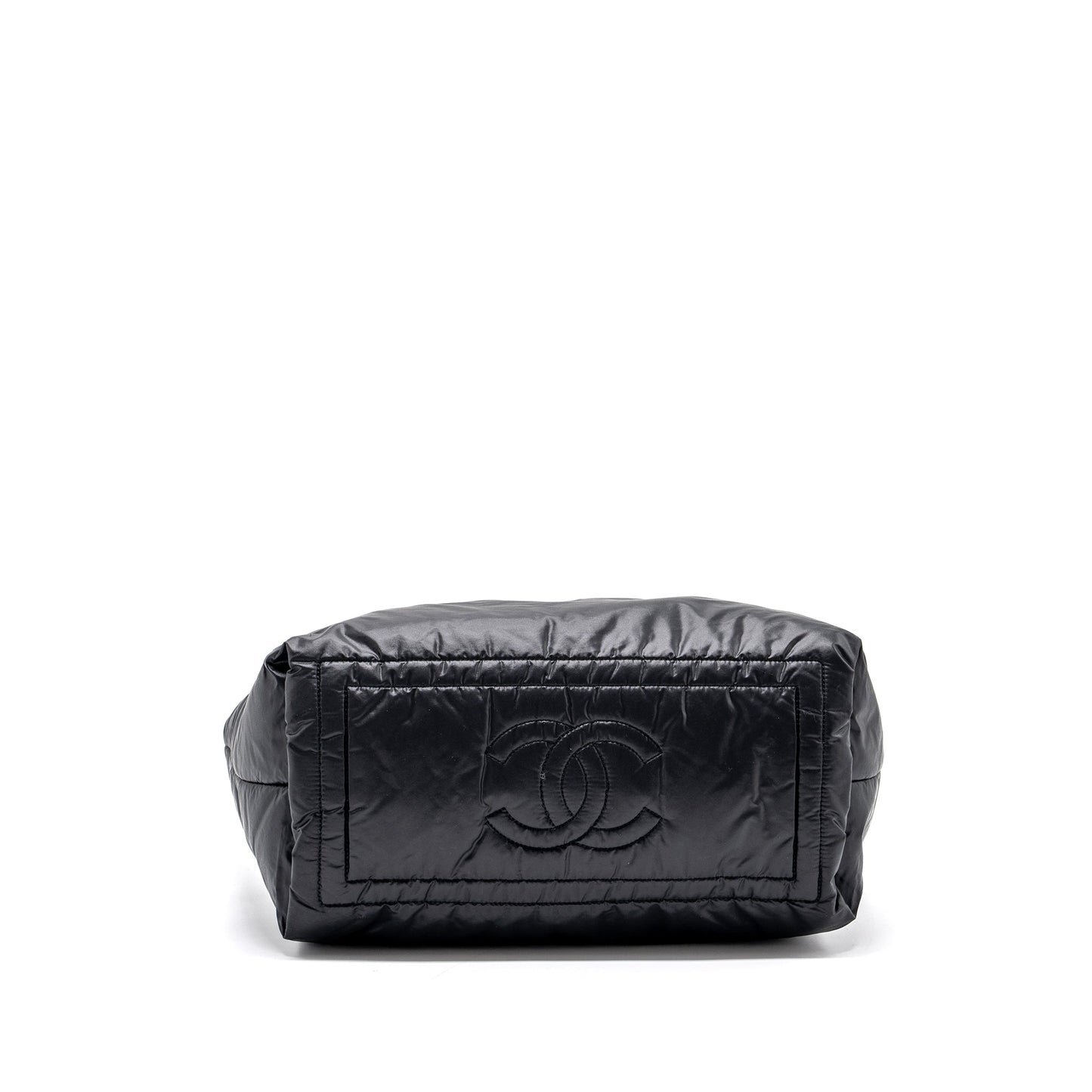 Chanel small puffy Down tote bag nylon black