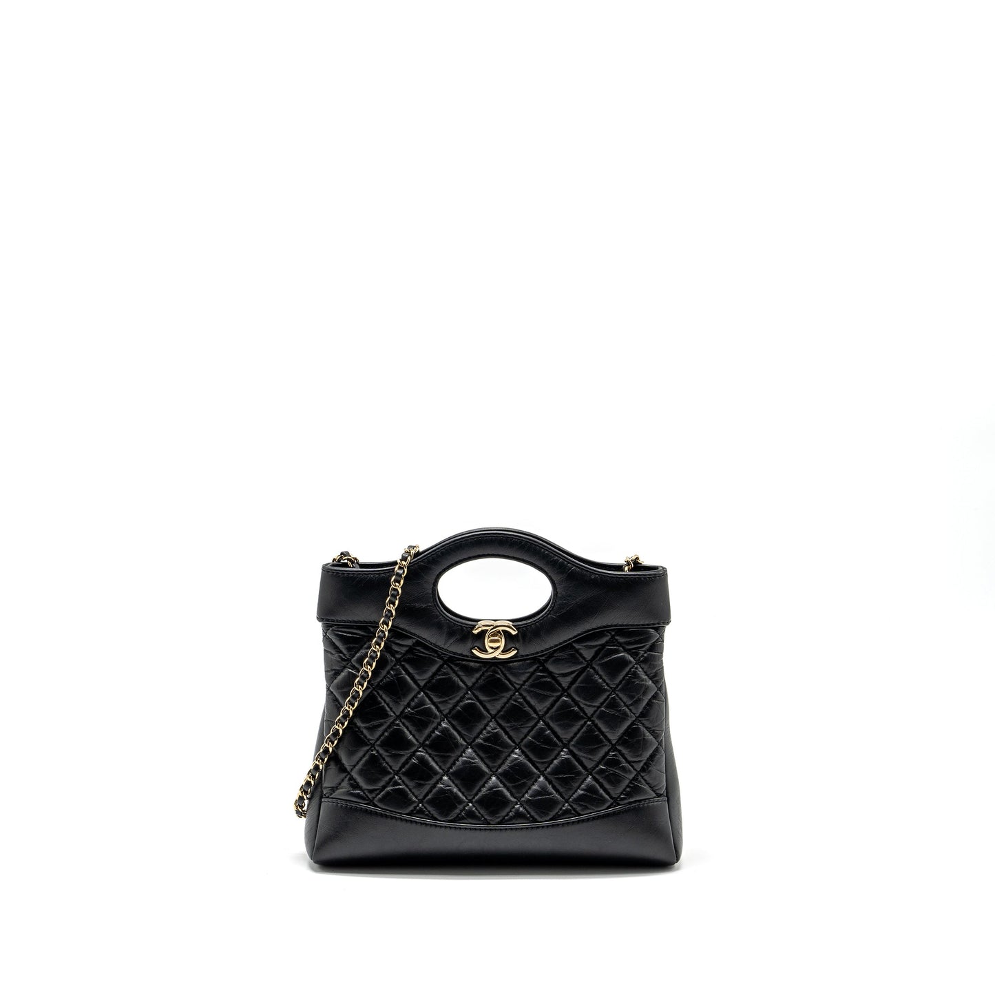 Chanel Mini 31 Bag Calfskin Black L (Microchip)