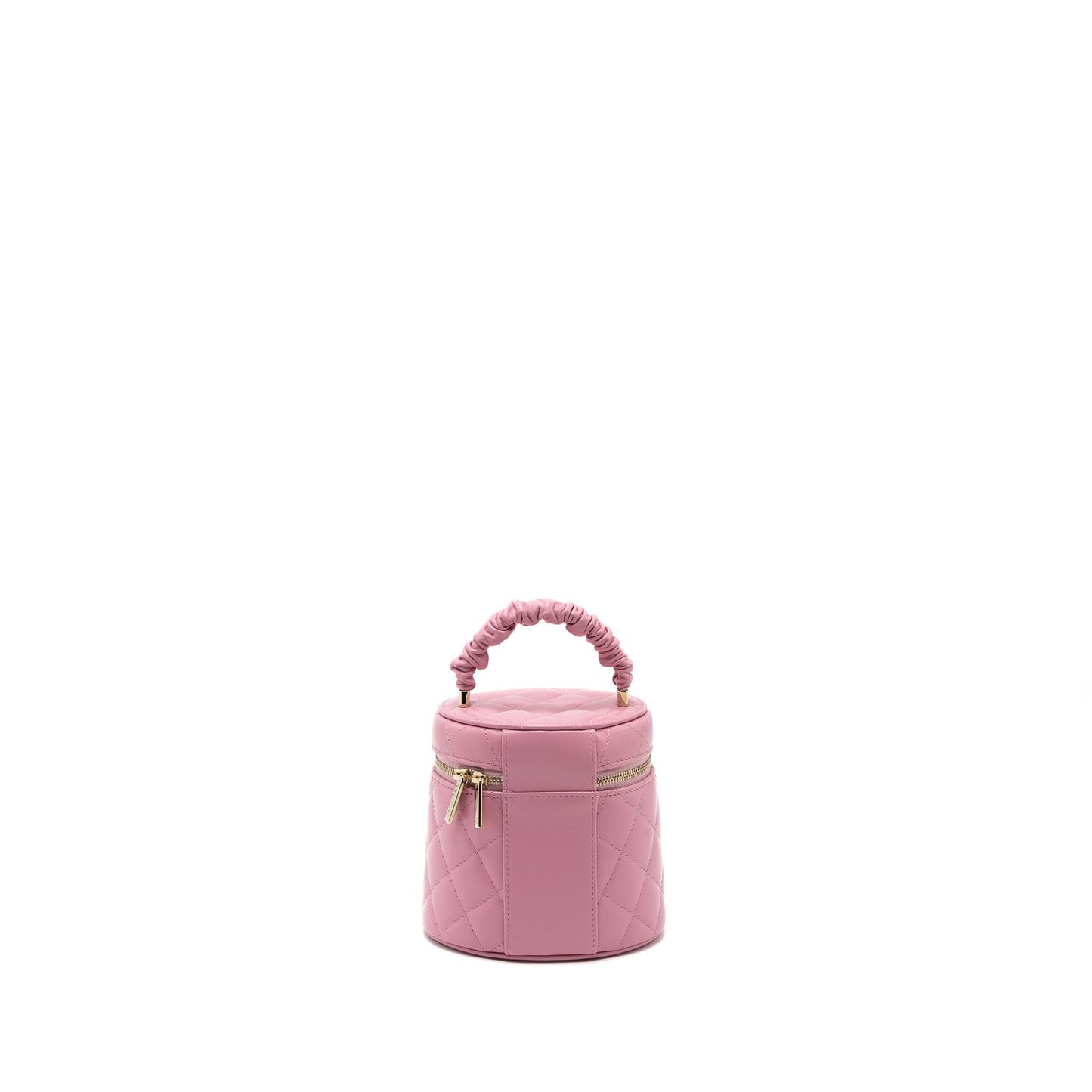 Chanel Top Handle Vanity Case Lambskin Pink L