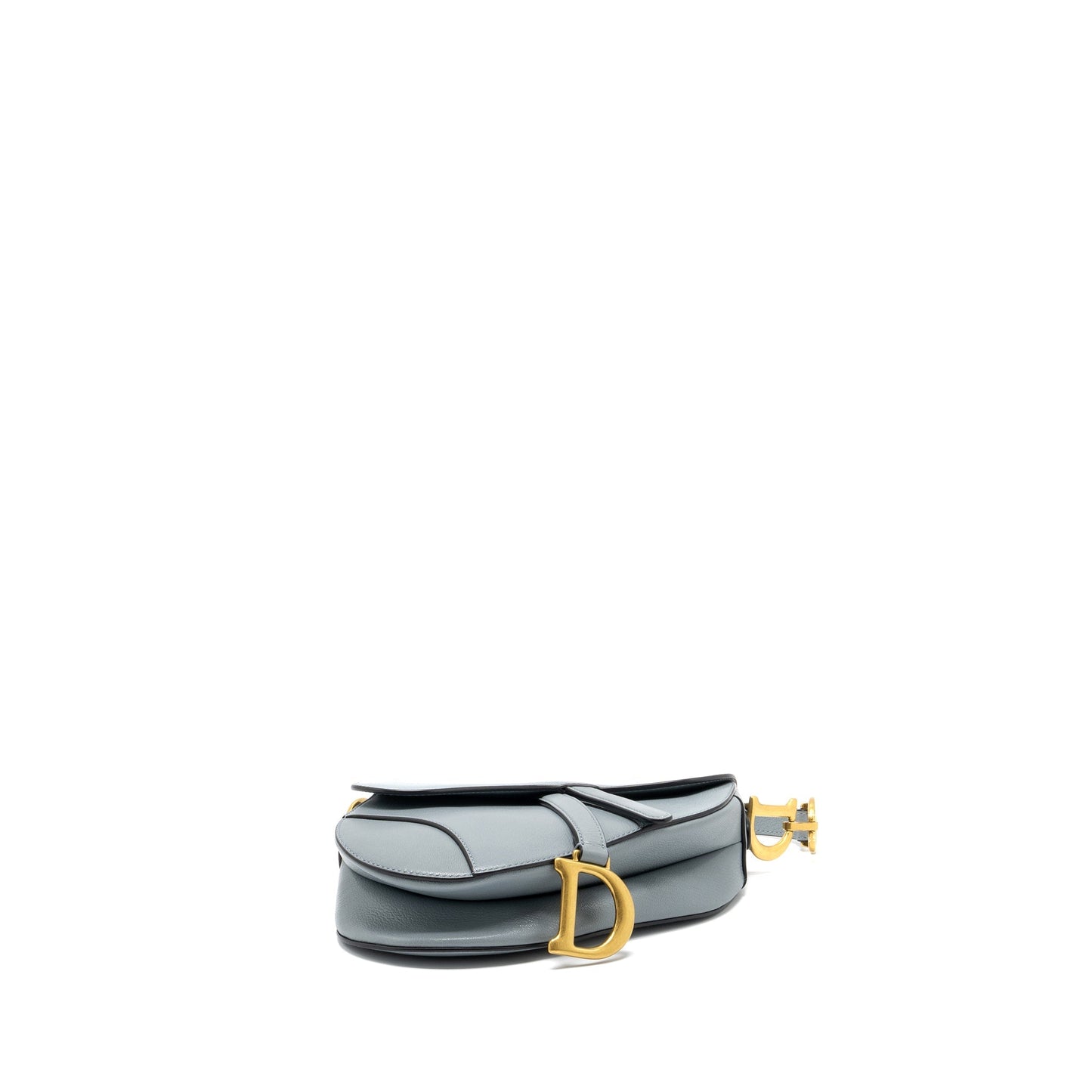 Dior Medium Saddle Purse Goatskin Light Blue