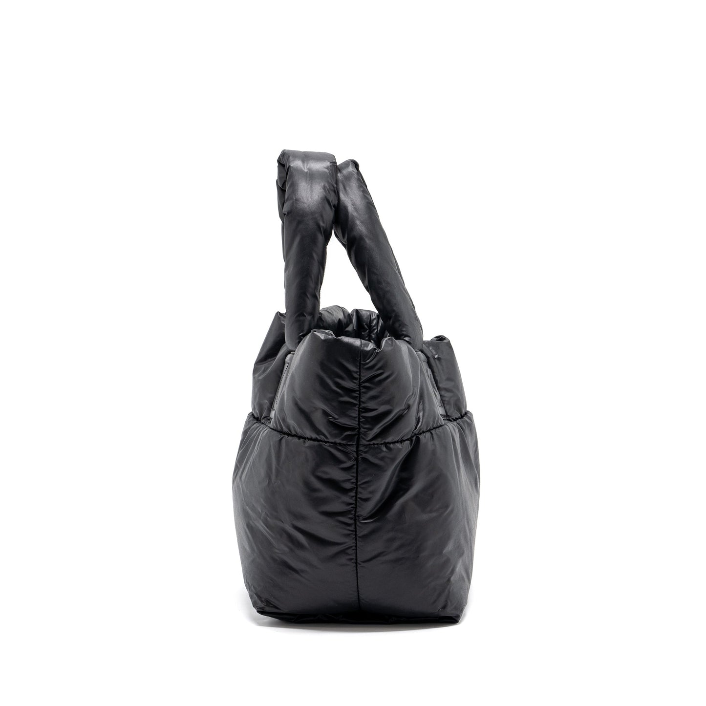 Chanel small puffy Down tote bag nylon black