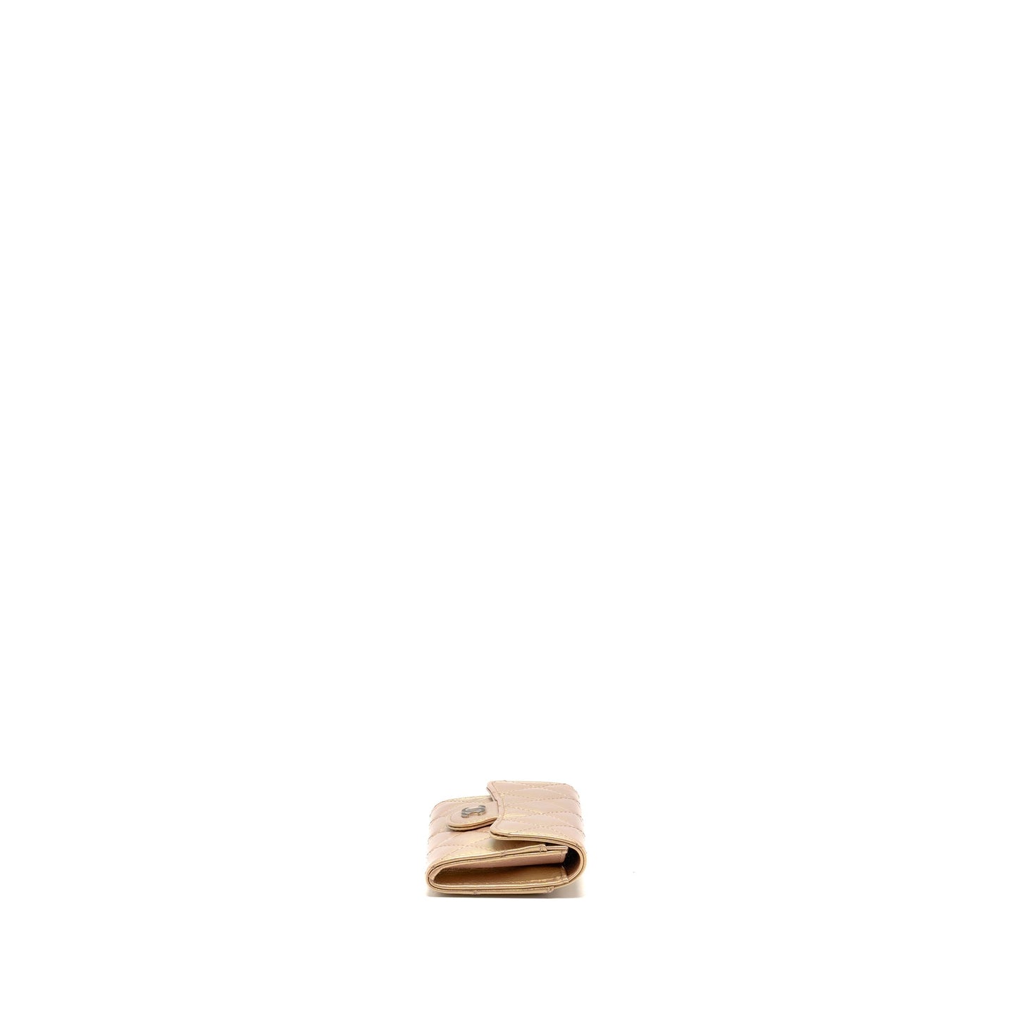 Chanel Classic Flap Card Holder Lambskin Iridescent Pink